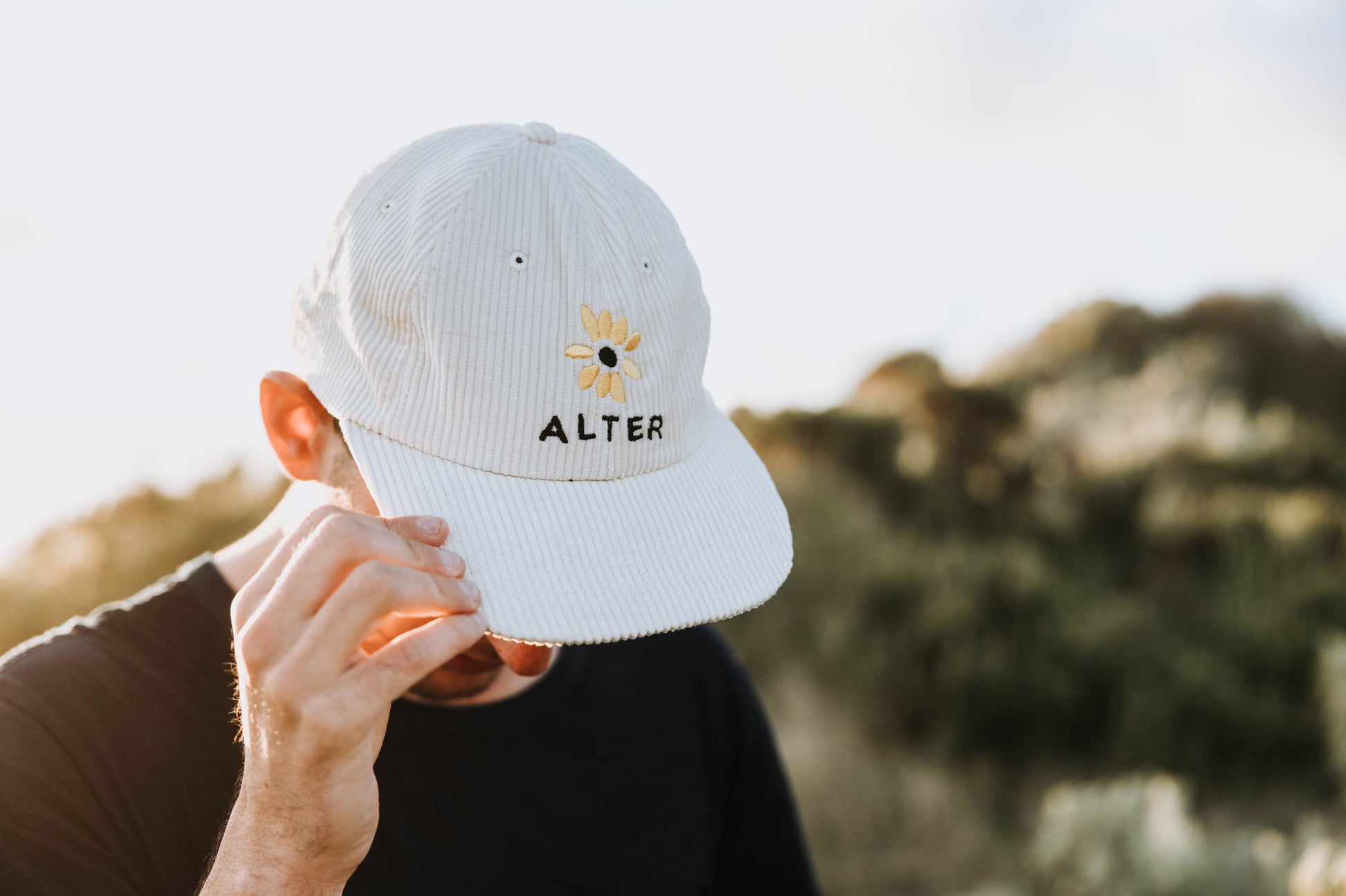 Sunflower Corduroy Cap