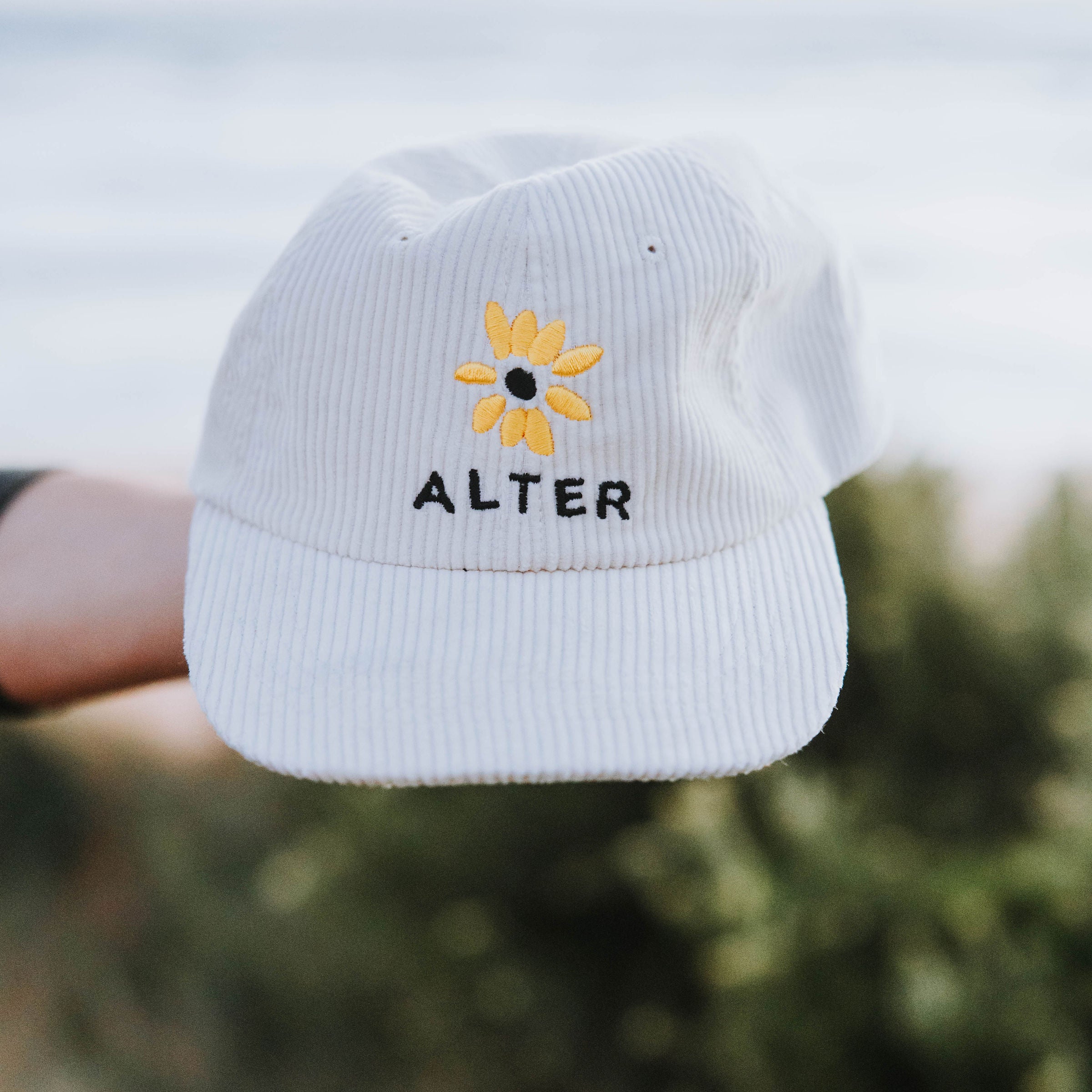 Sunflower Corduroy Cap