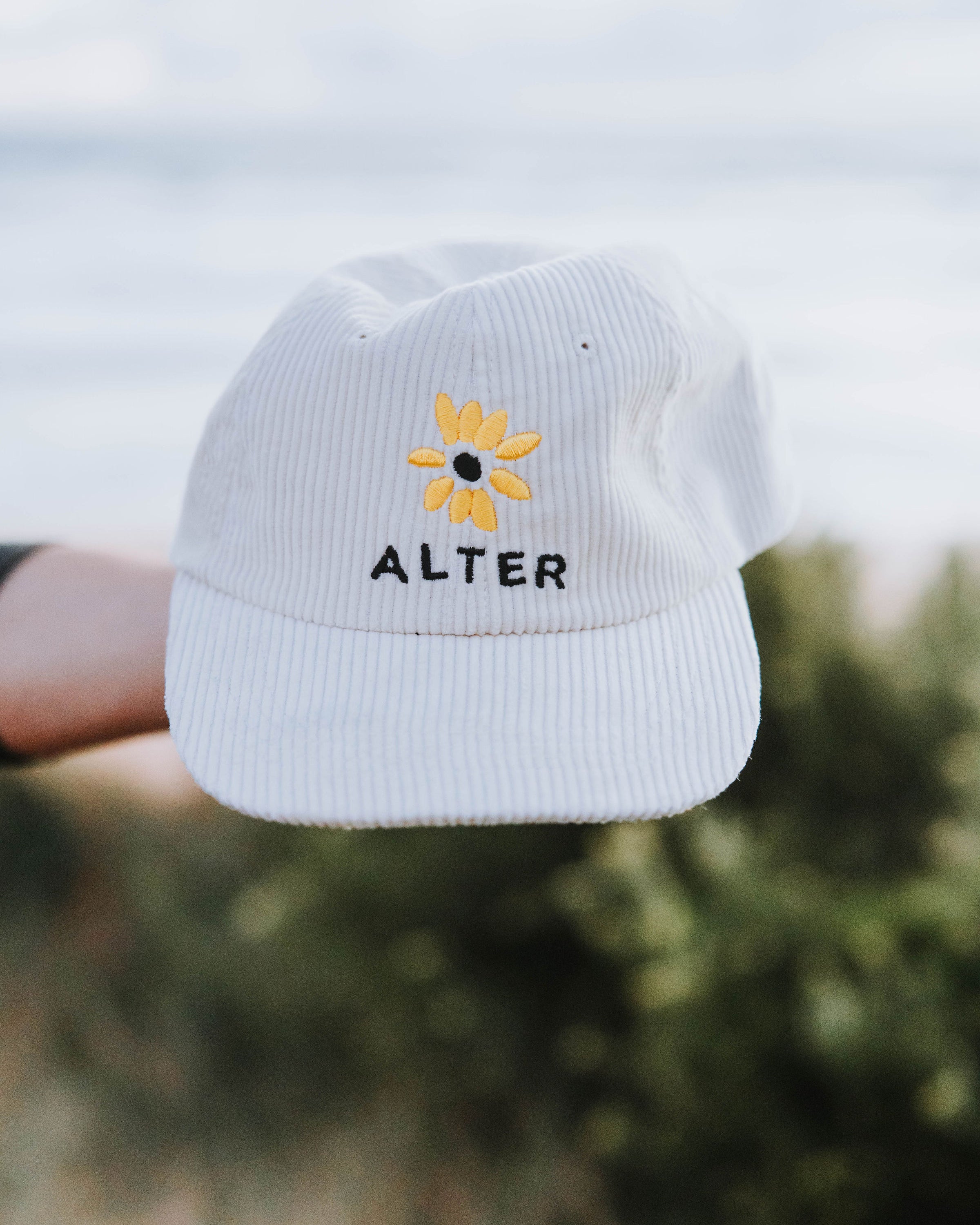 Sunflower Corduroy Cap