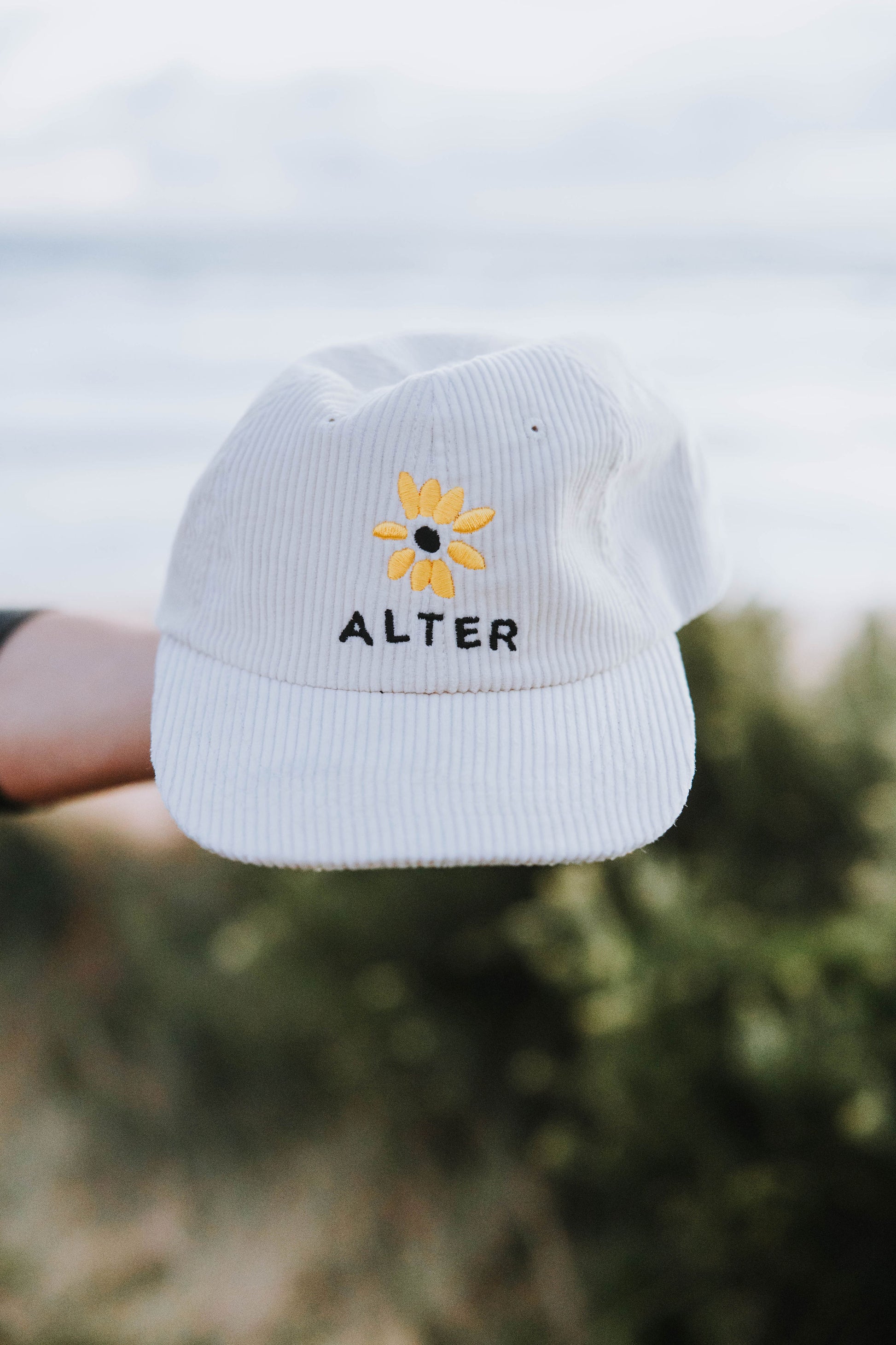 Sunflower Corduroy Cap