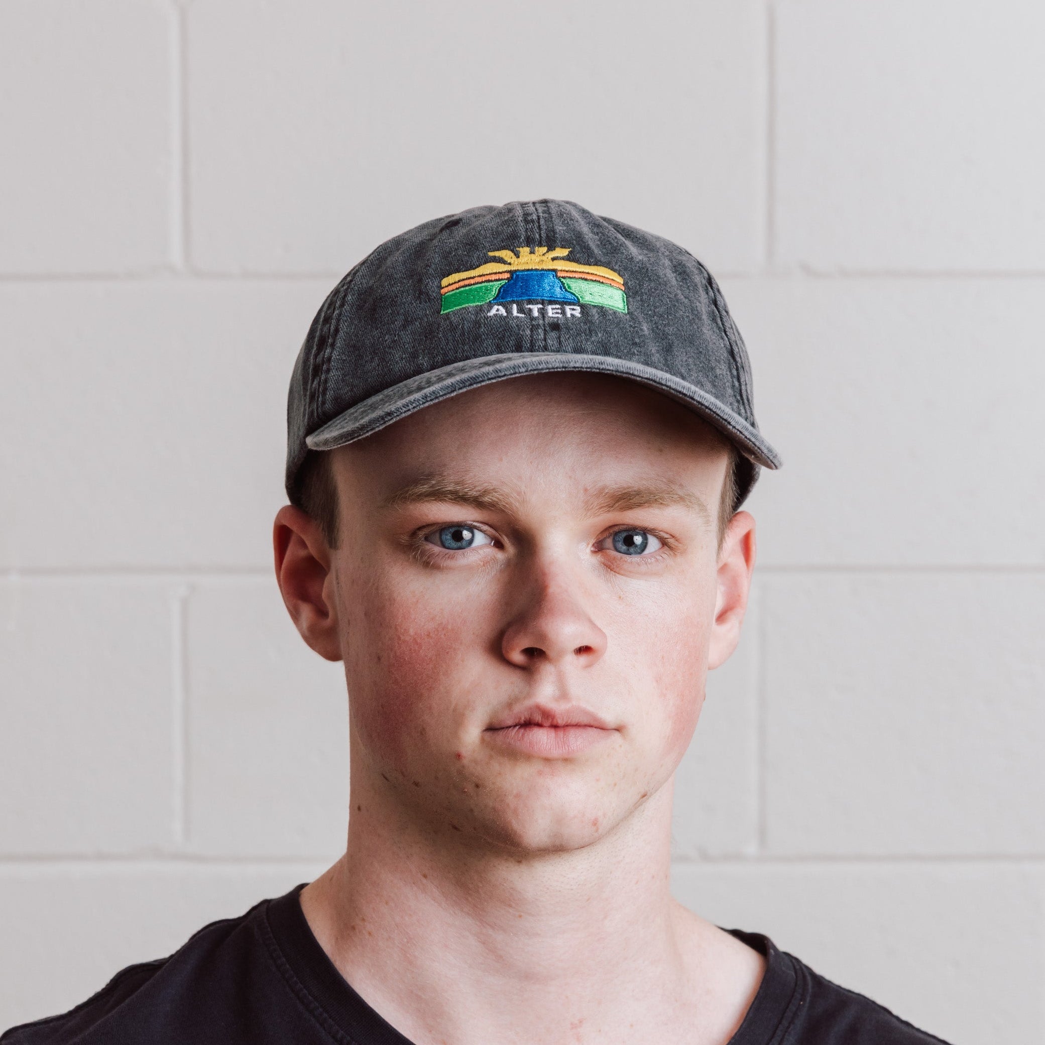 Vintage Washed Mountain Cap - Black