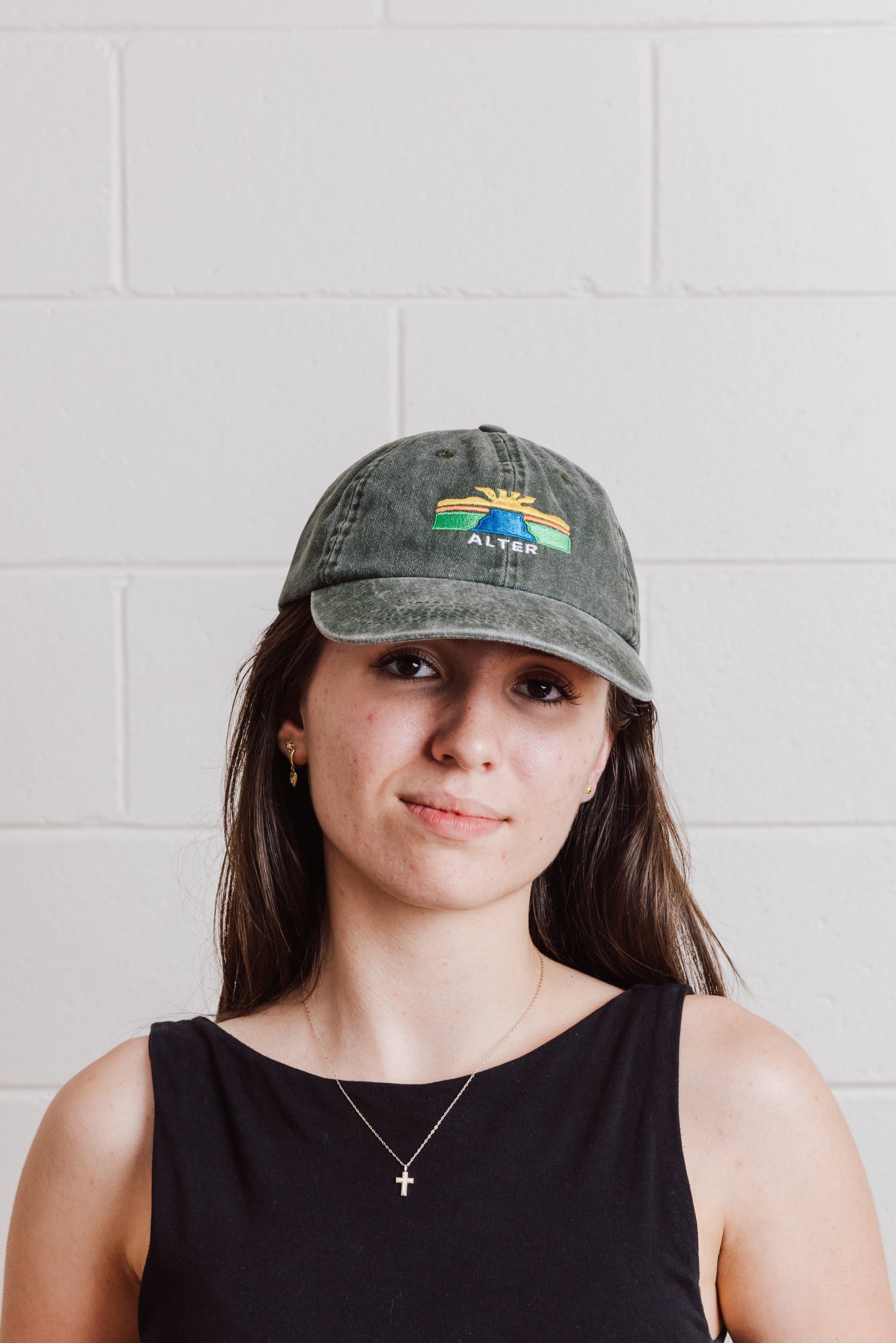 Vintage Washed Mountain Cap - Green
