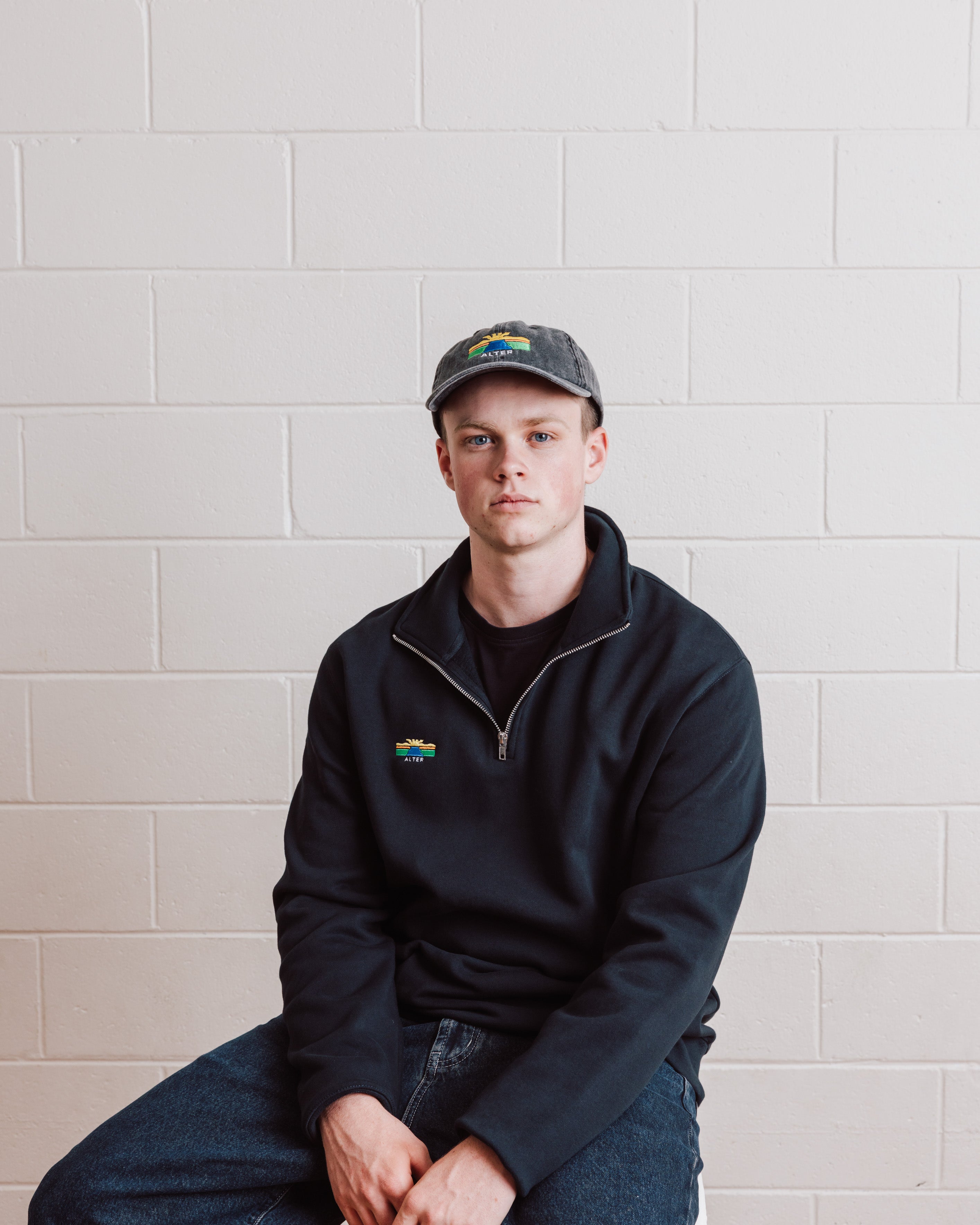 Half Zip Crew Jumper