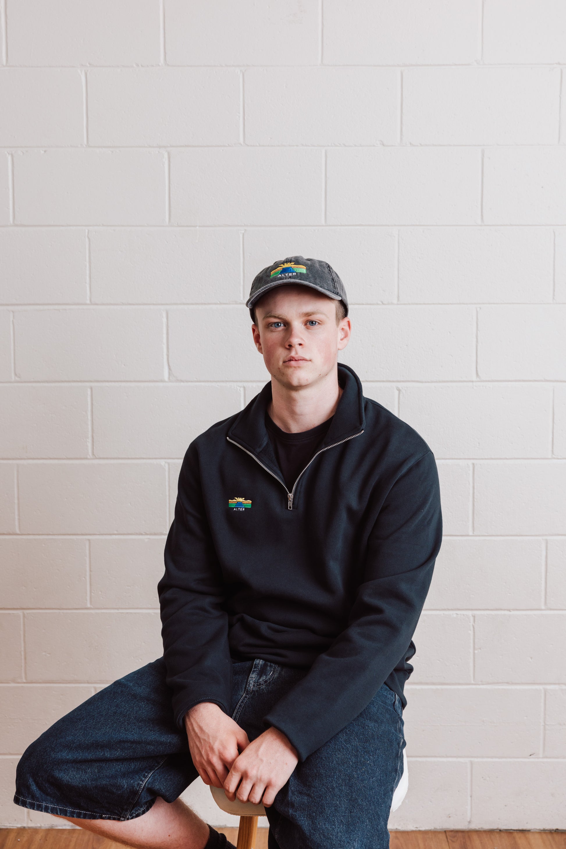 Half Zip Crew Jumper