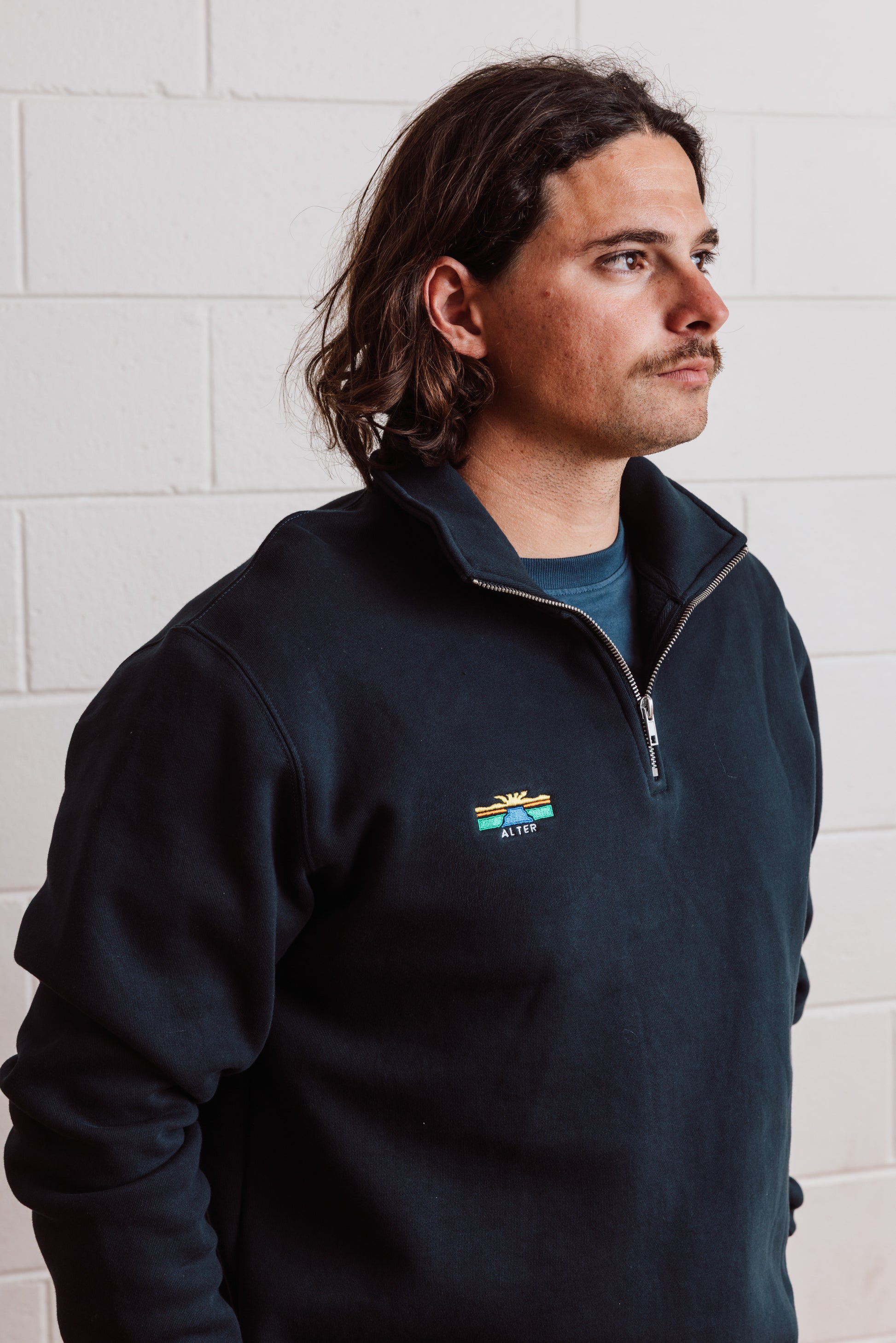 Half Zip Crew Jumper