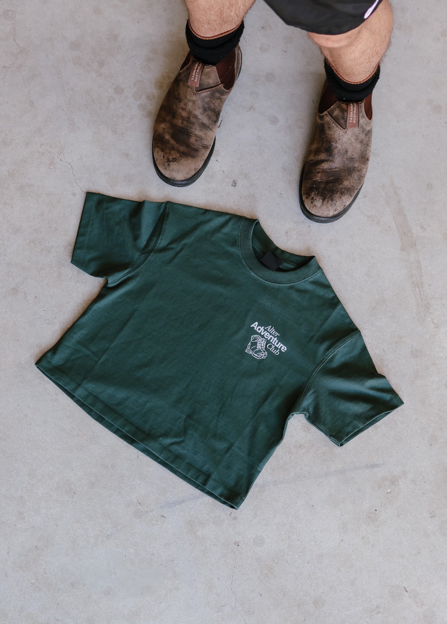 Kids Adventure Slouch Tee - Organic Cotton (Forest)
