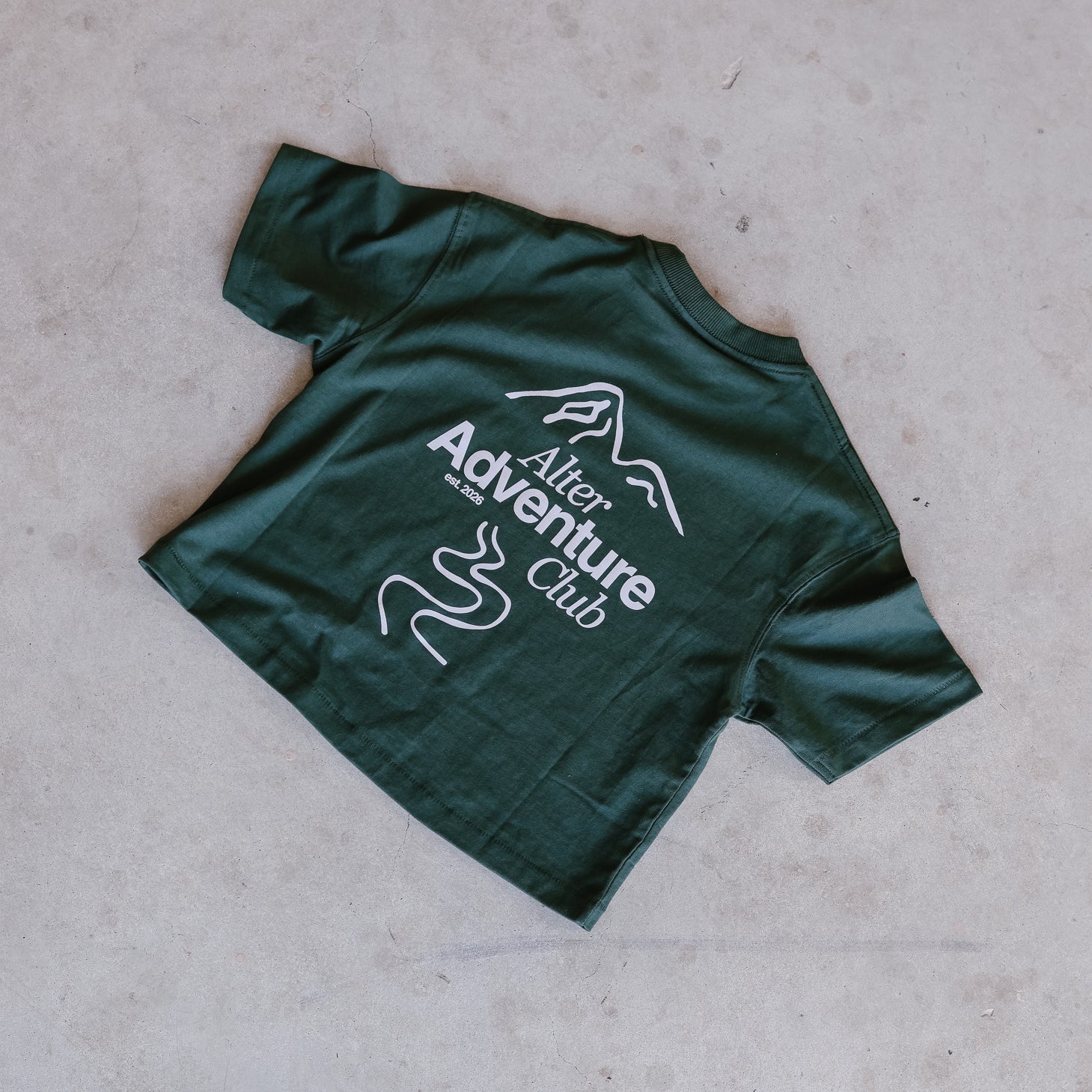 Kids Adventure Slouch Tee - Organic Cotton (Forest)