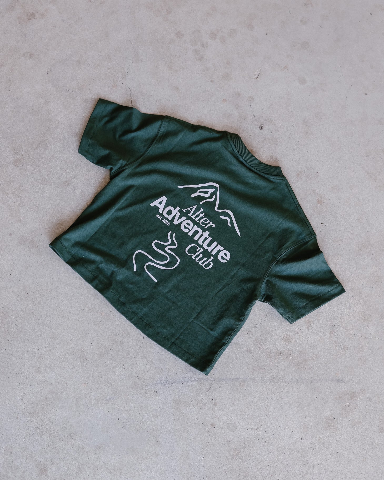 Kids Adventure Slouch Tee - Organic Cotton (Forest)