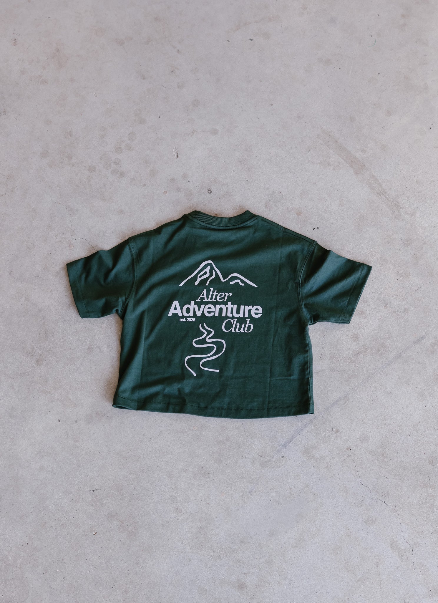 Kids Adventure Slouch Tee - Organic Cotton (Forest)