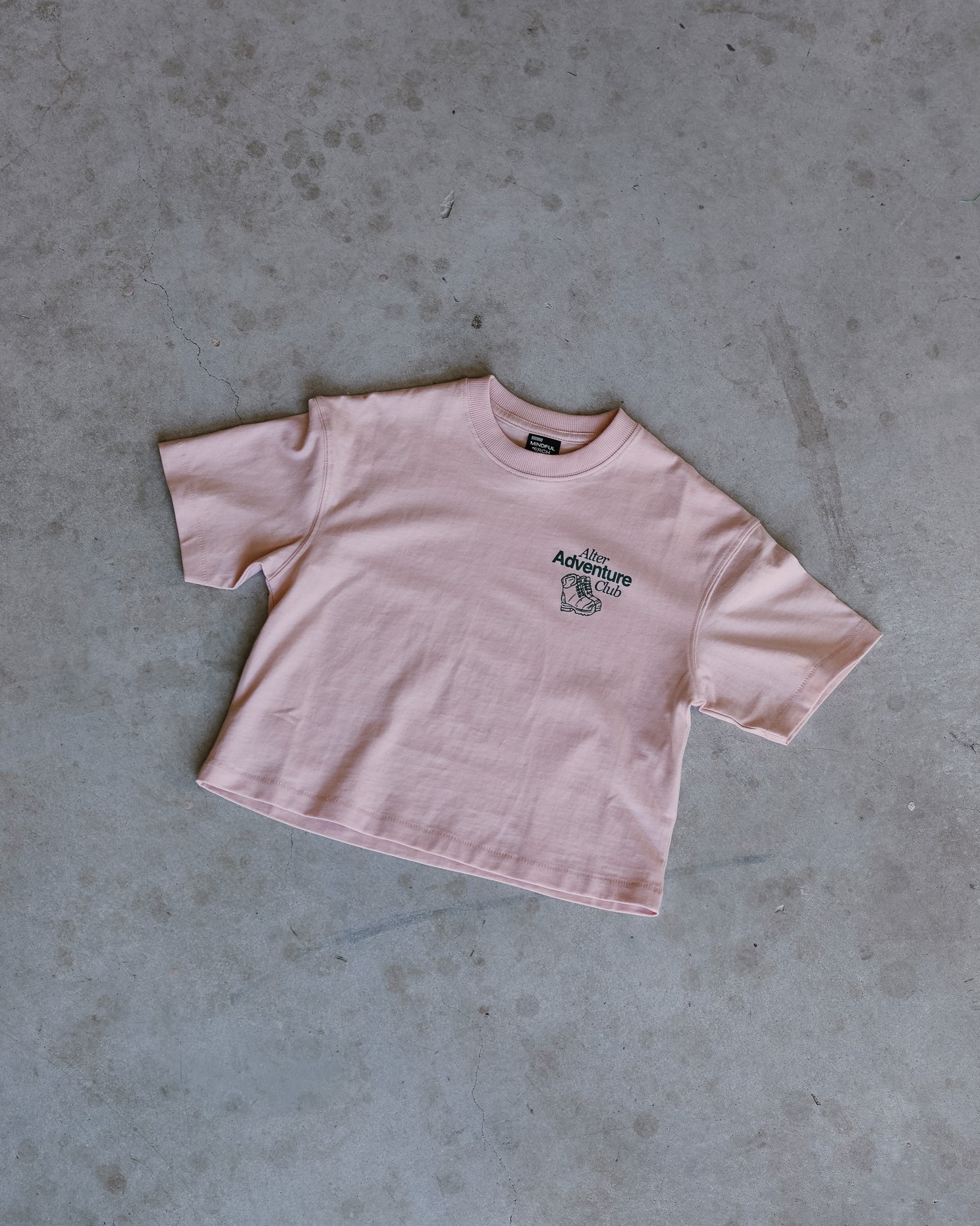 Kids Adventure Slouch Tee - Organic Cotton (Blush)