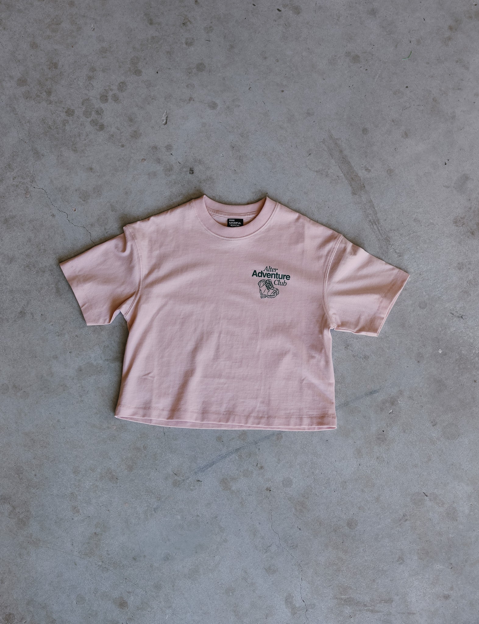 Kids Adventure Slouch Tee - Organic Cotton (Blush)