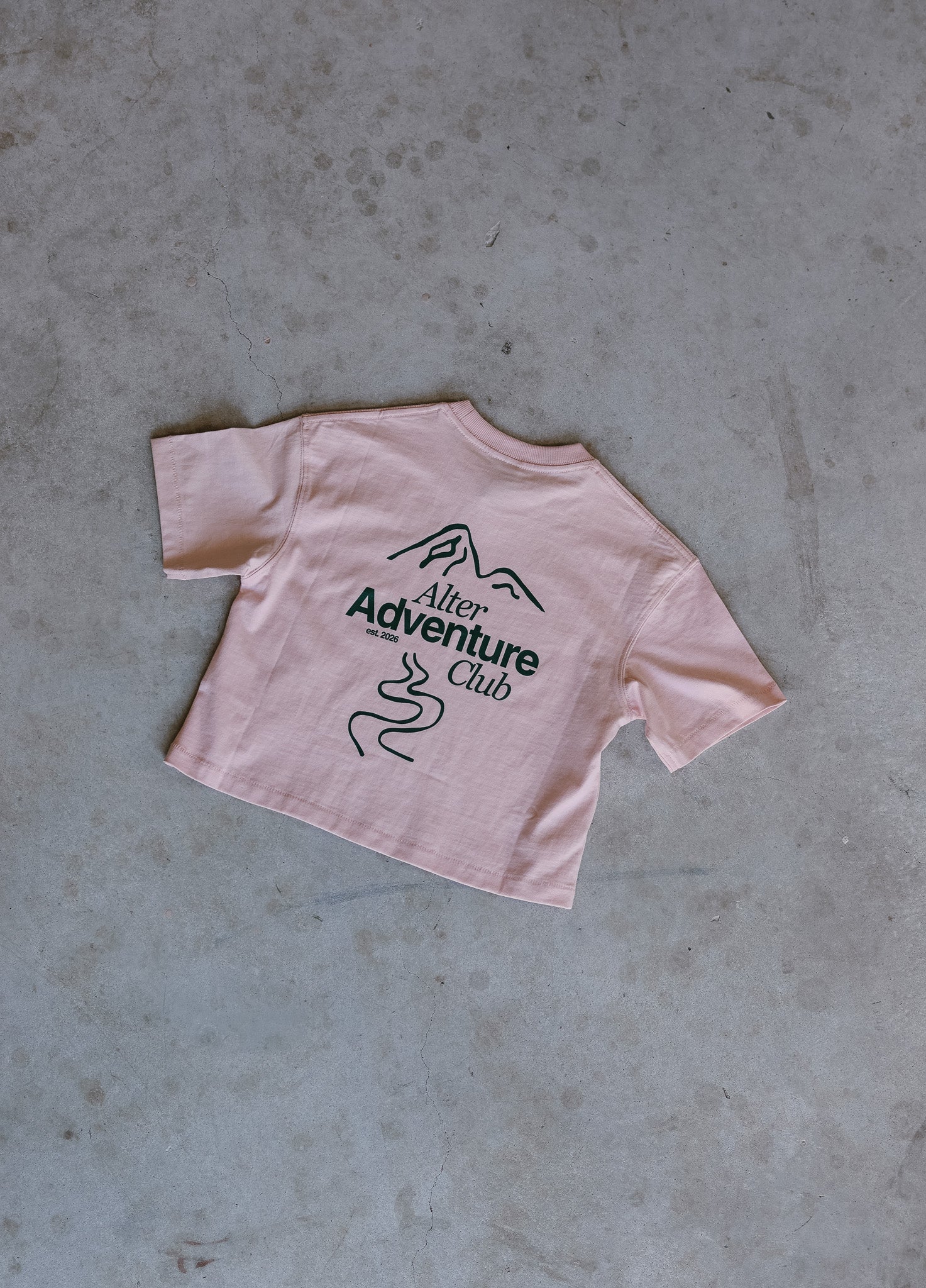 Kids Adventure Slouch Tee - Organic Cotton (Blush)