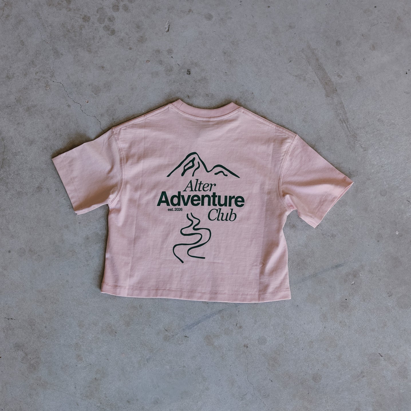 Kids Adventure Slouch Tee - Organic Cotton (Blush)