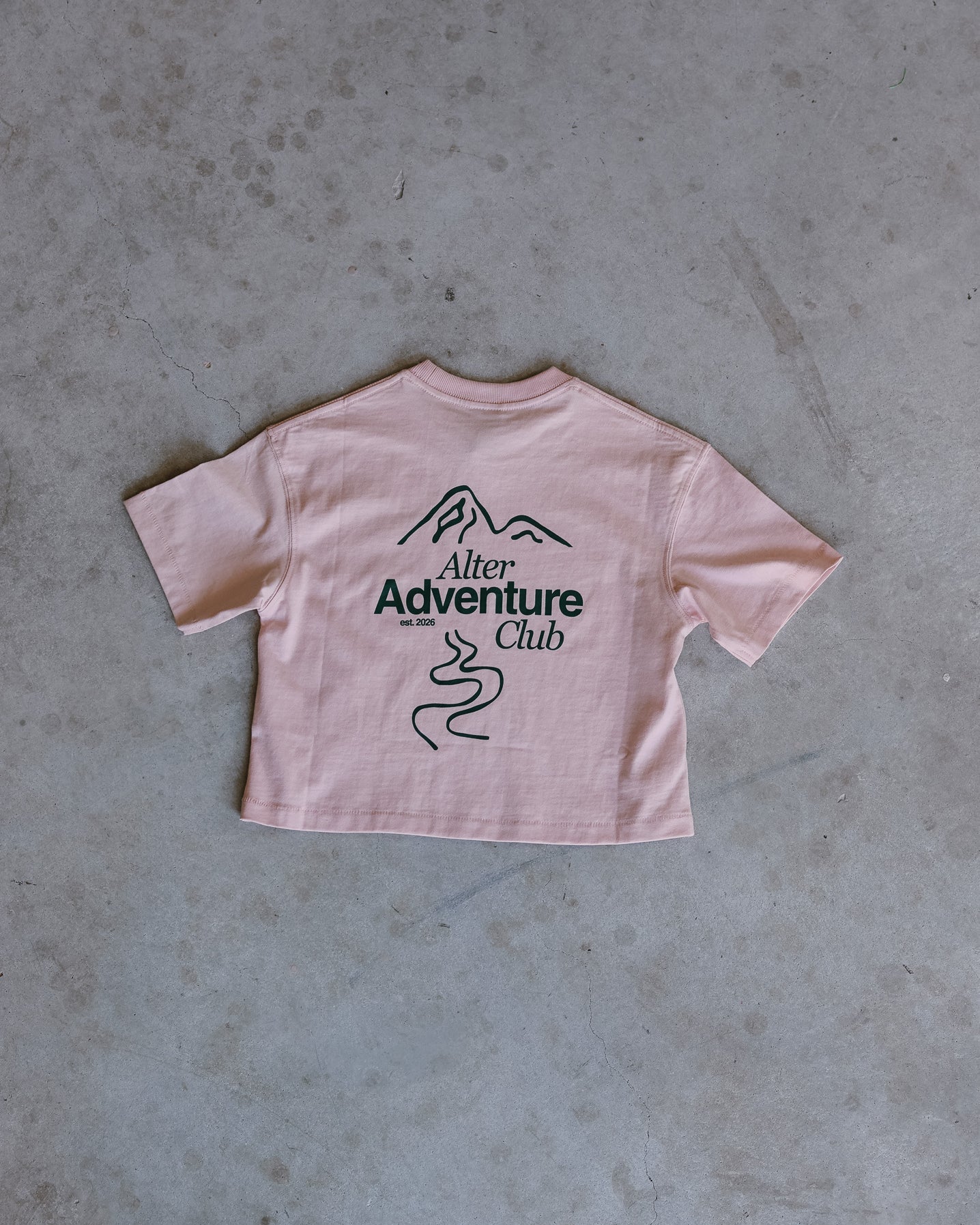 Kids Adventure Slouch Tee - Organic Cotton (Blush)