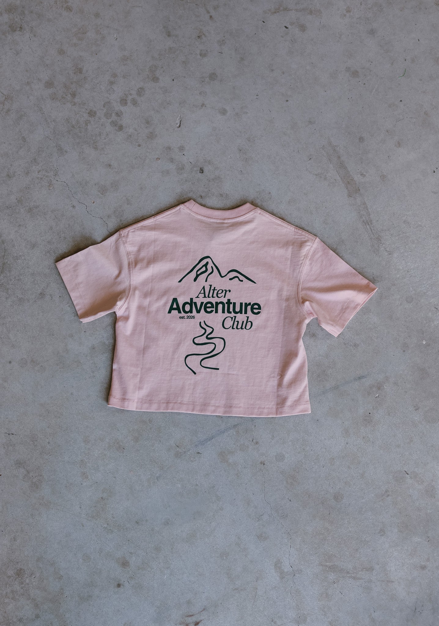 Kids Adventure Slouch Tee - Organic Cotton (Blush)