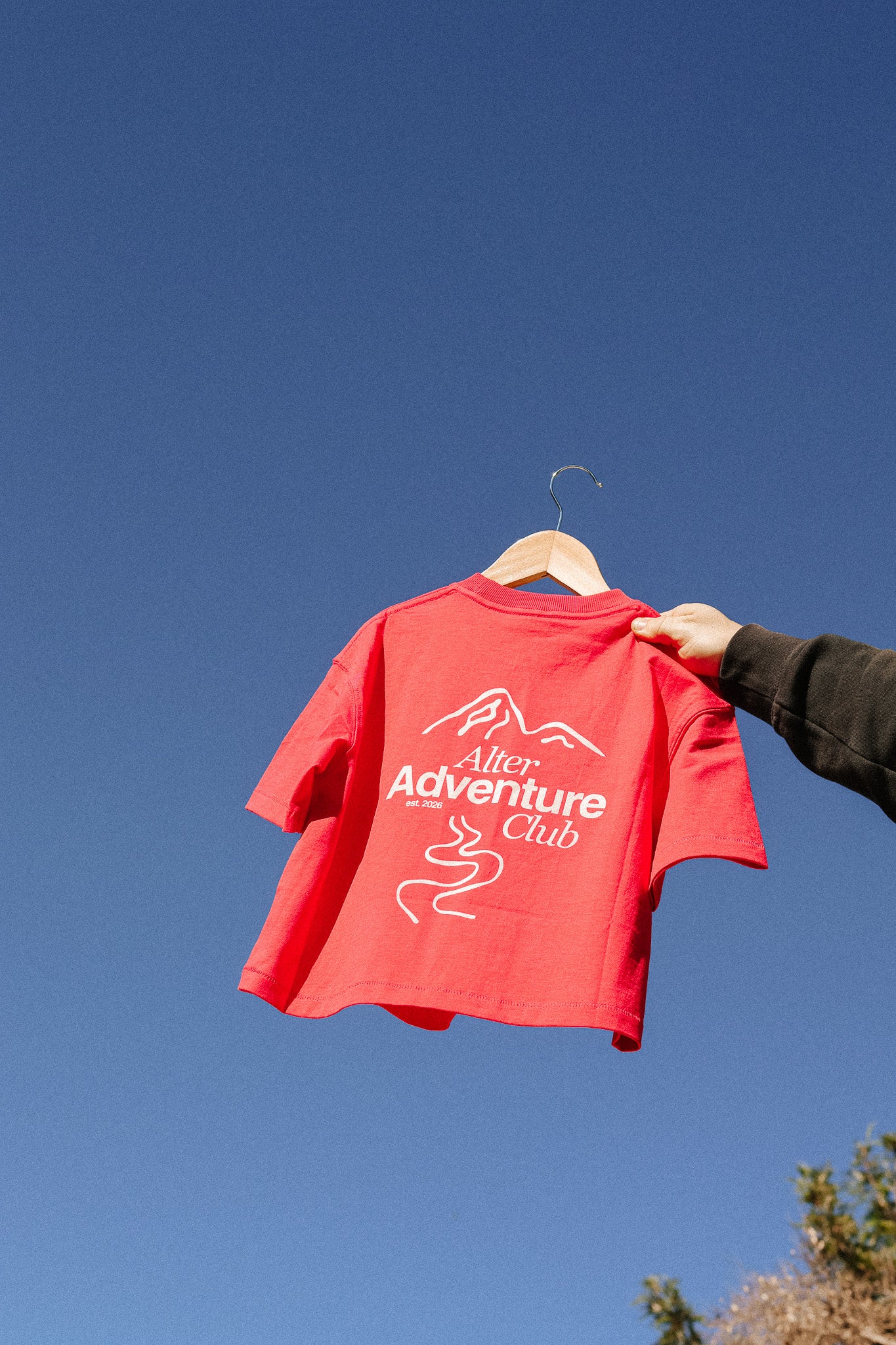 Kids Adventure Slouch Tee - Organic Cotton (Hibiscus)