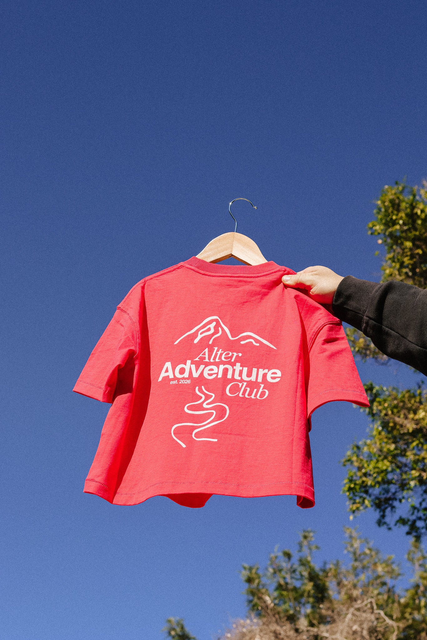 Kids Adventure Slouch Tee - Organic Cotton (Hibiscus)