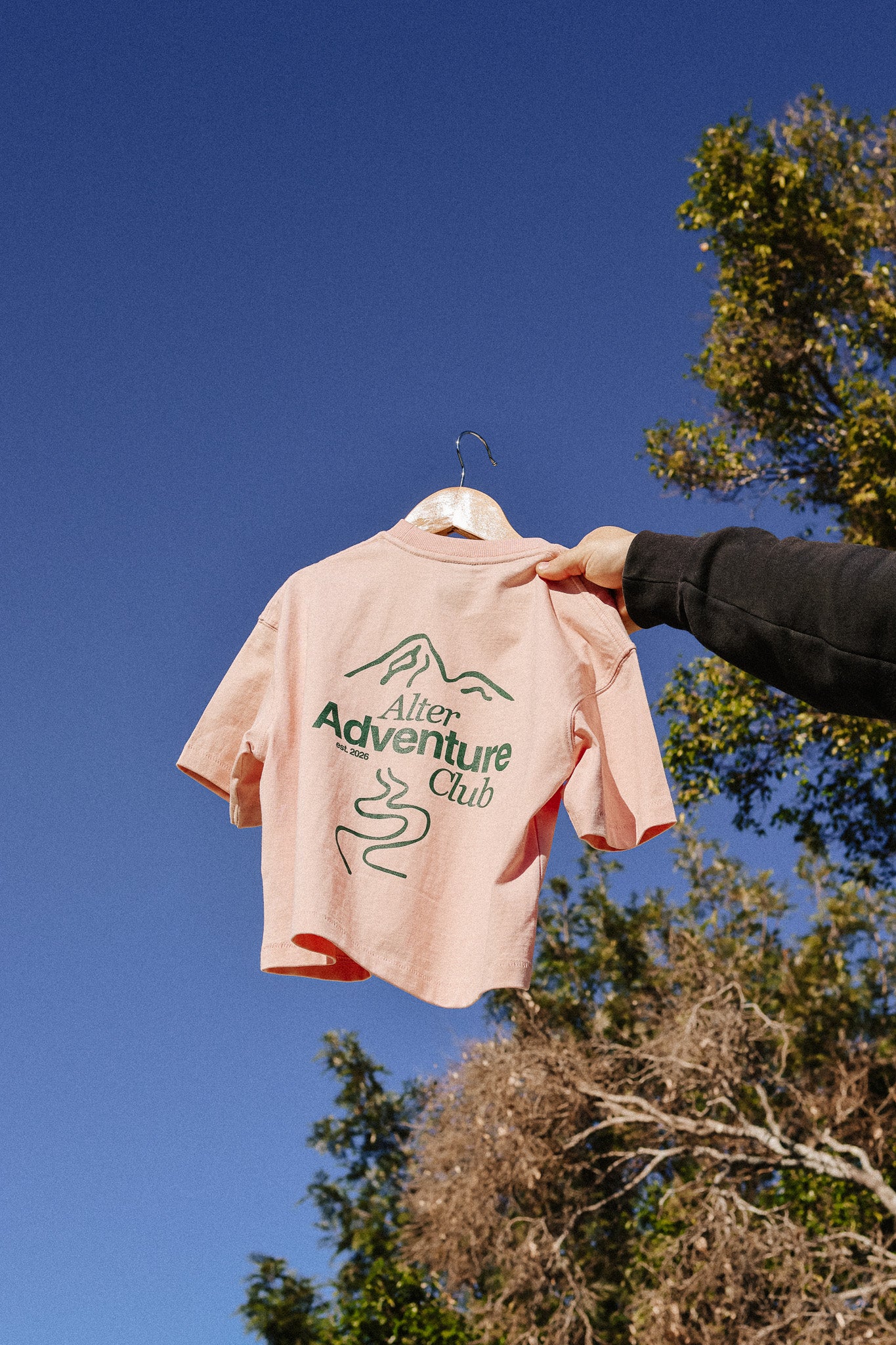Kids Adventure Slouch Tee - Organic Cotton (Blush)