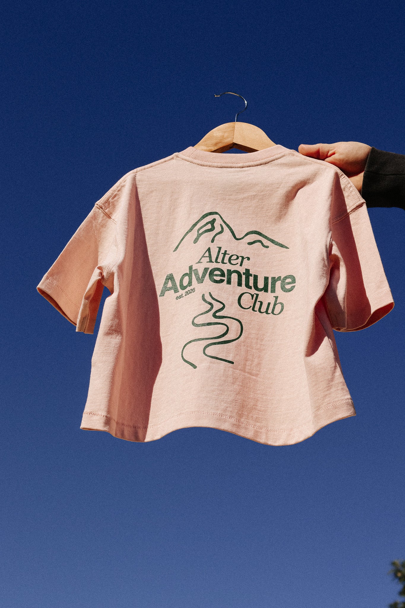 Kids Adventure Slouch Tee - Organic Cotton (Blush)