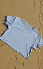 Womens Crop Tee - Sky Blue