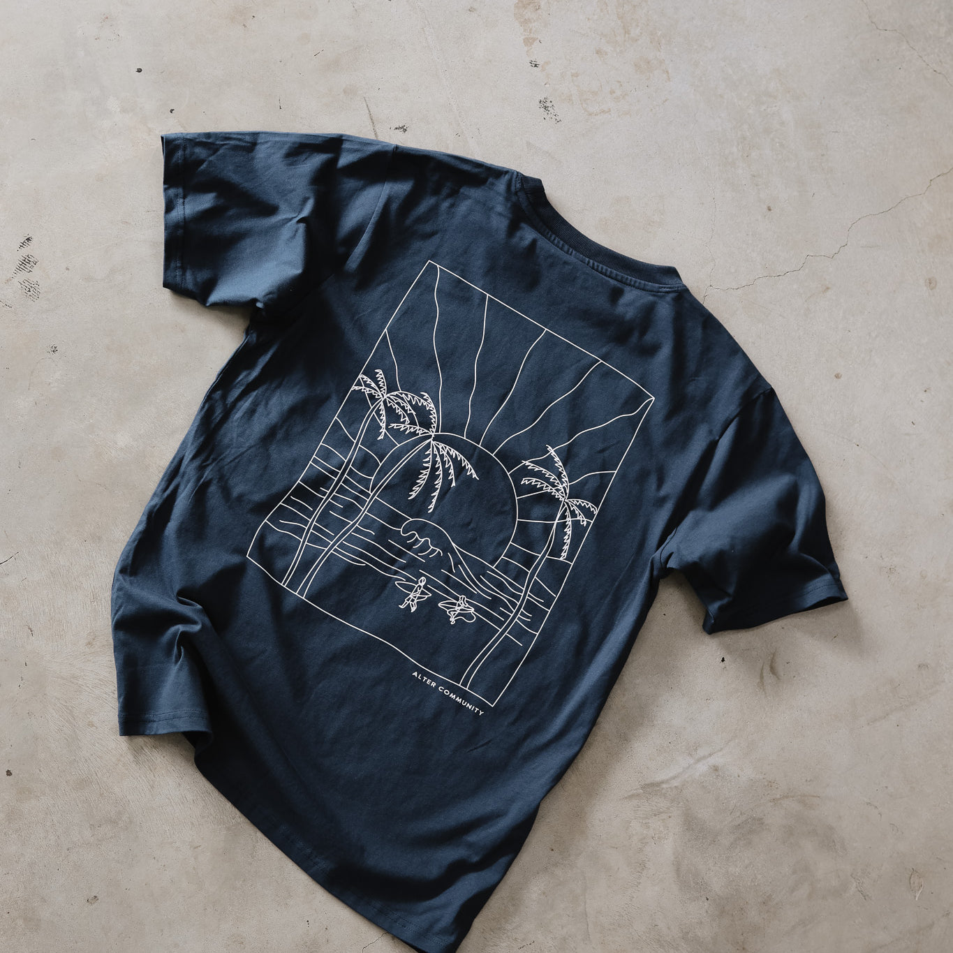 Mens Oversized Surf Tee - Organic Cotton