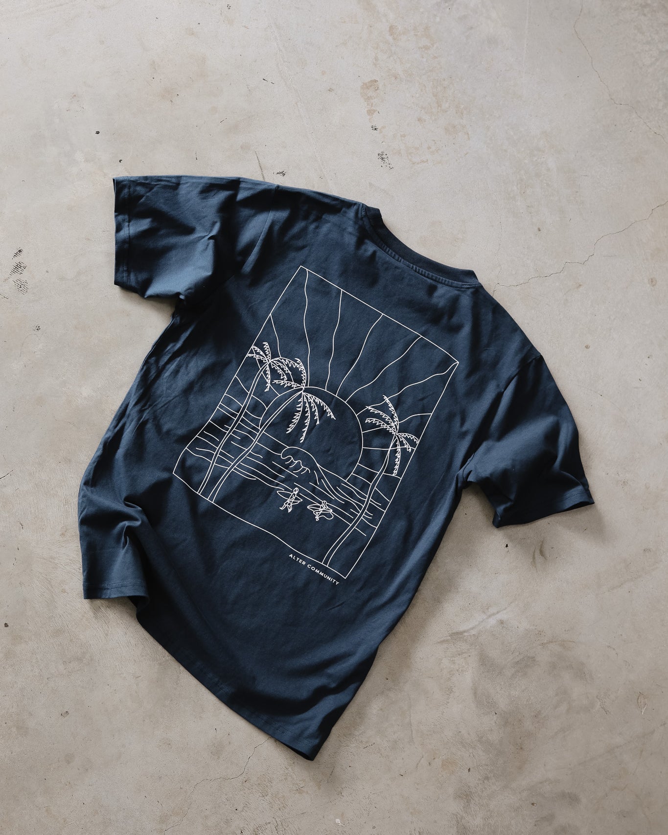 Mens Oversized Surf Tee - Organic Cotton