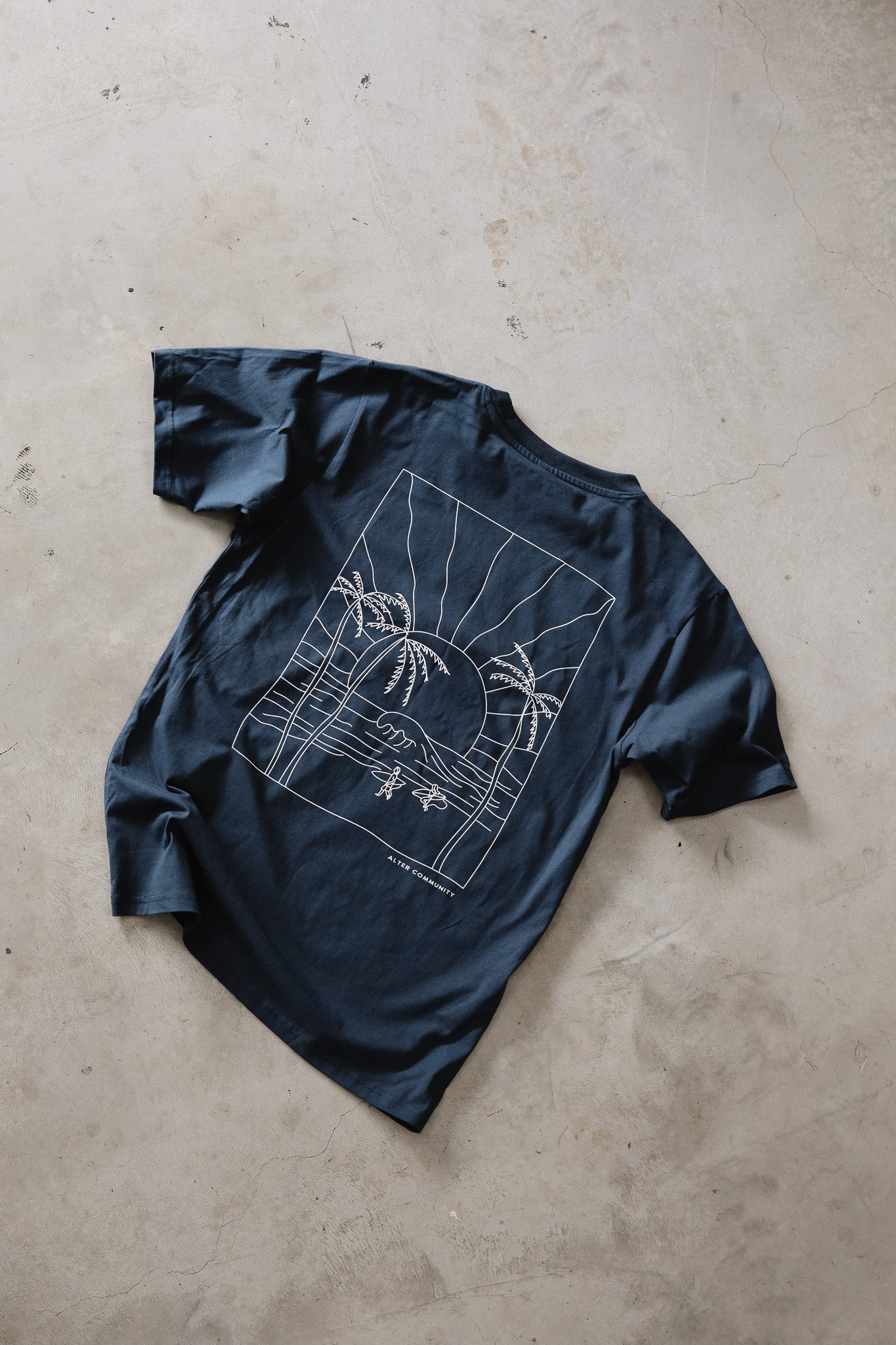 Mens Oversized Surf Tee - Organic Cotton