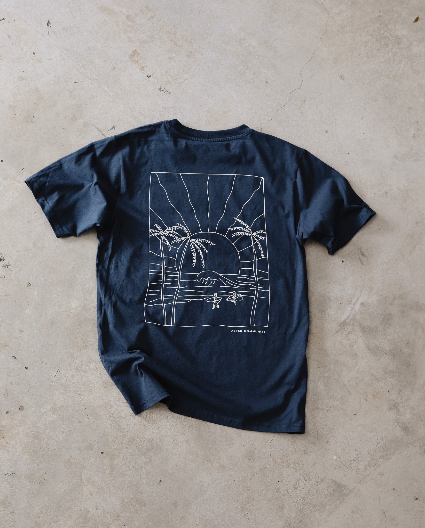 Mens Oversized Surf Tee - Organic Cotton