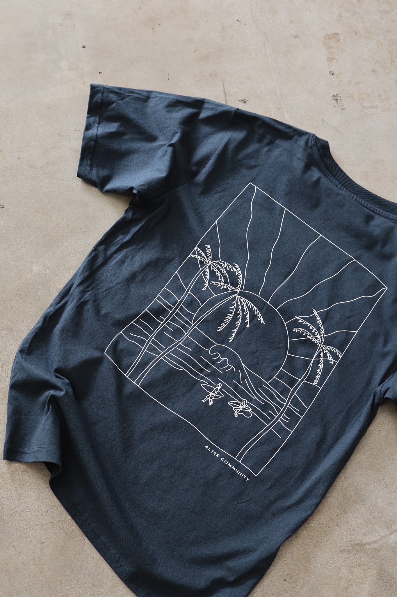 Mens Oversized Surf Tee - Organic Cotton