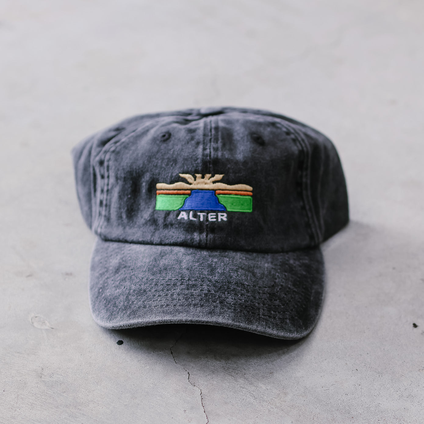 Vintage Washed Adventure Cap (Black)