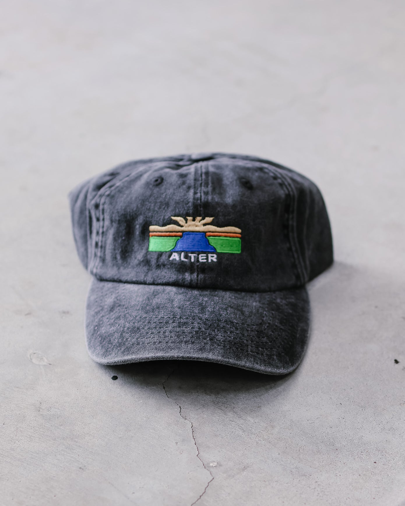 Vintage Washed Adventure Cap (Black)