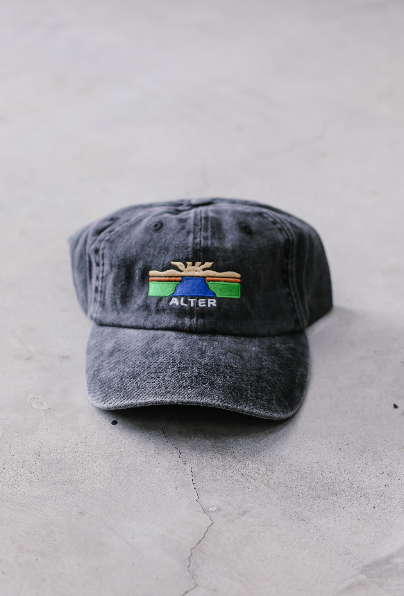 Vintage Washed Adventure Cap (Black)