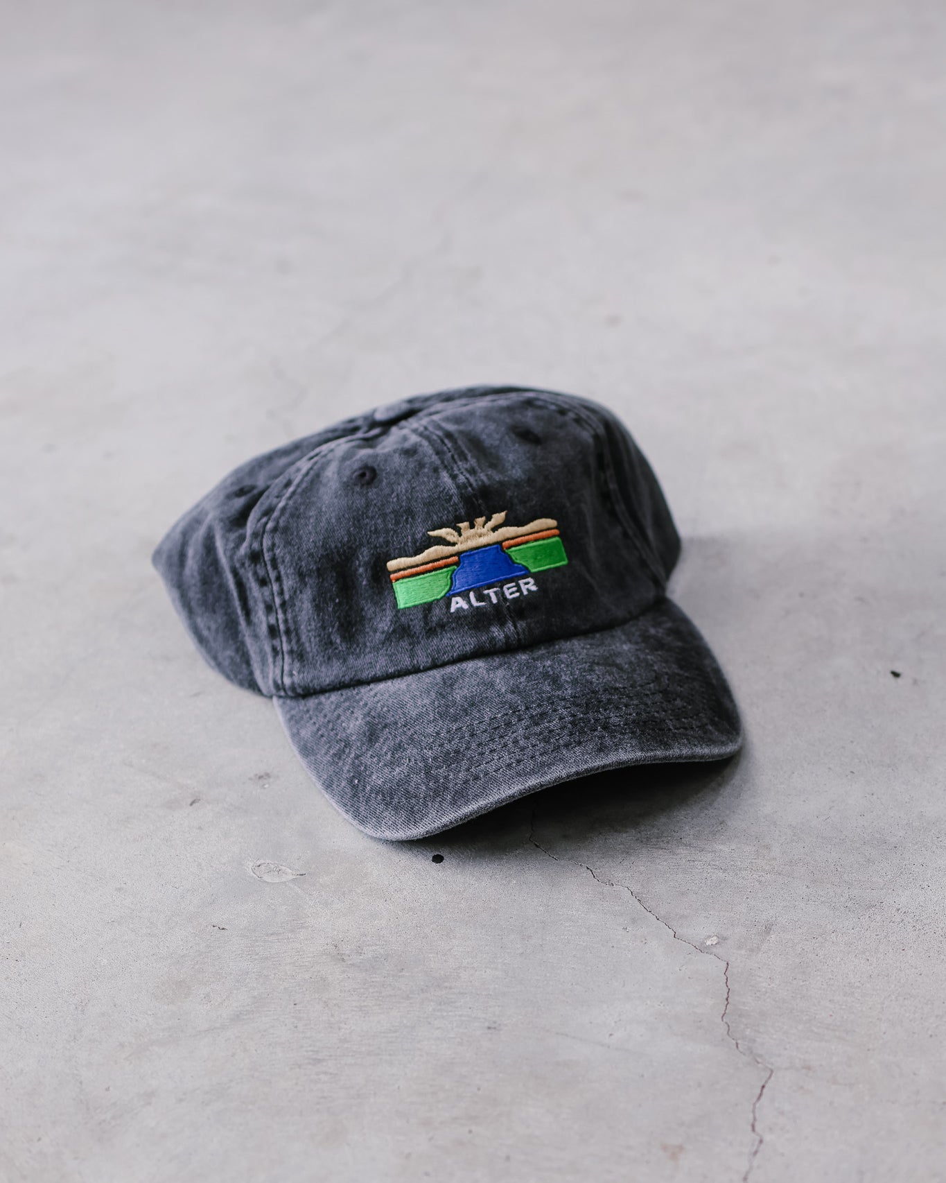 Vintage Washed Adventure Cap (Black)