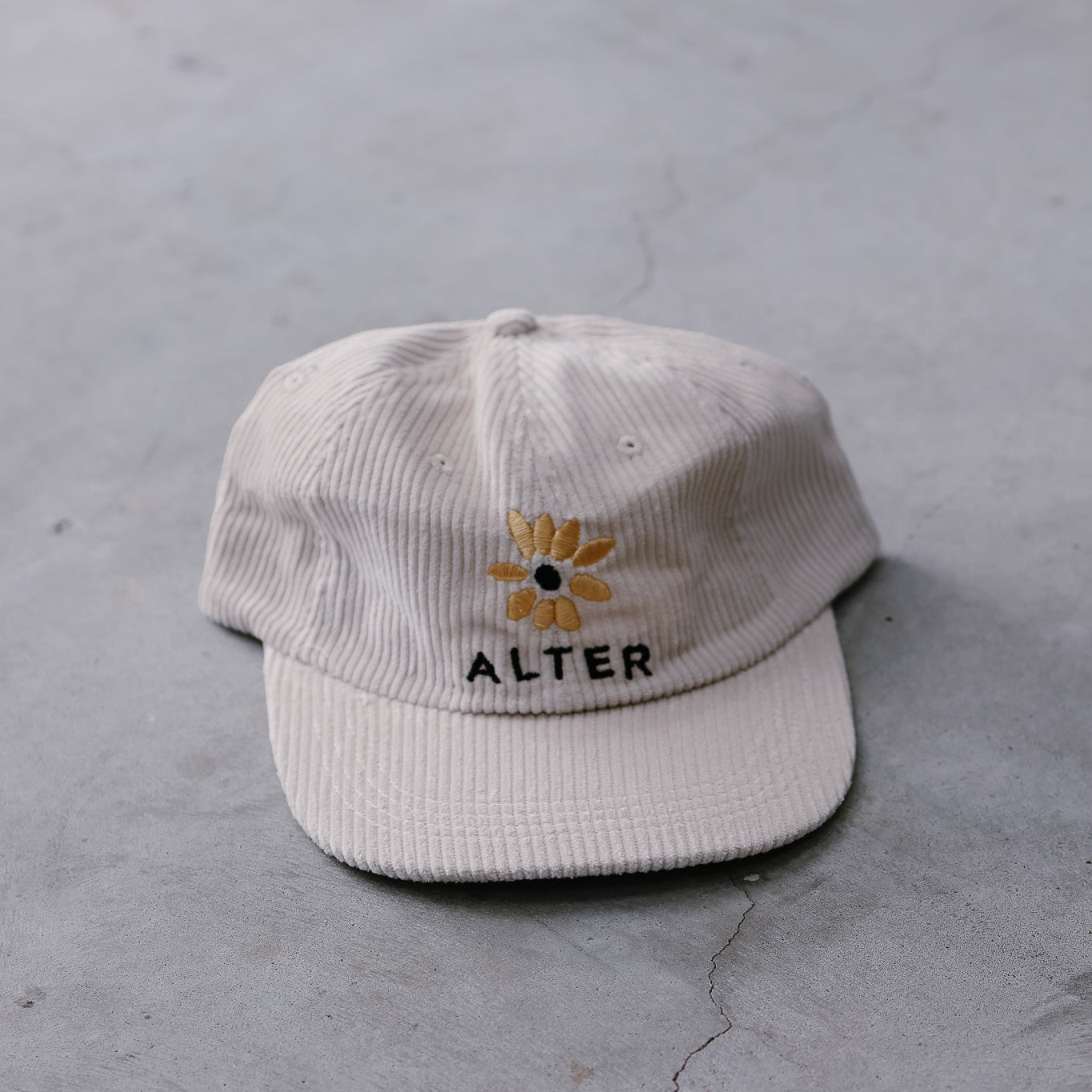 Sunflower Corduroy Cap