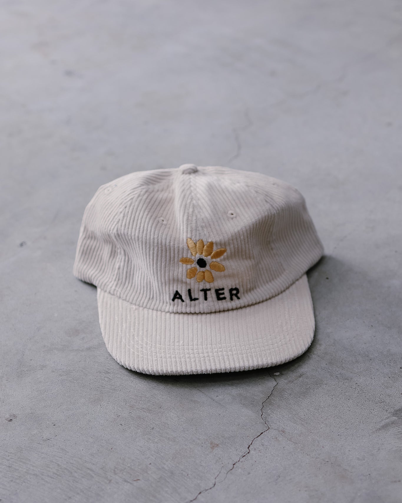 Sunflower Corduroy Cap