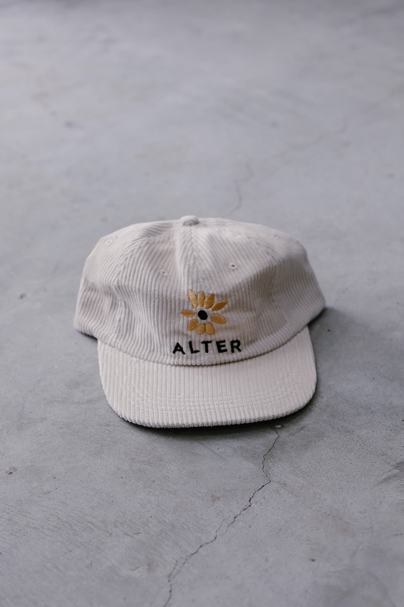 Sunflower Corduroy Cap