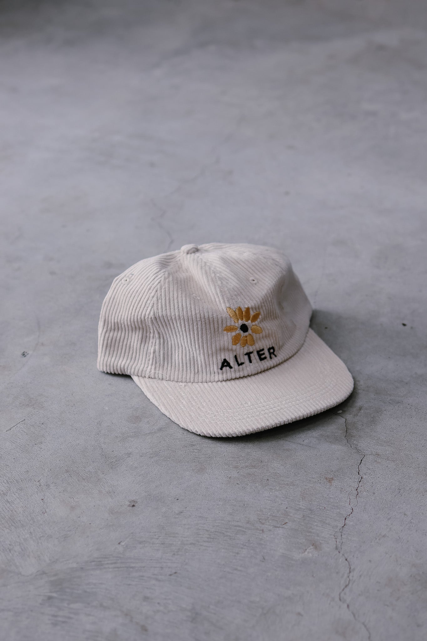 Sunflower Corduroy Cap