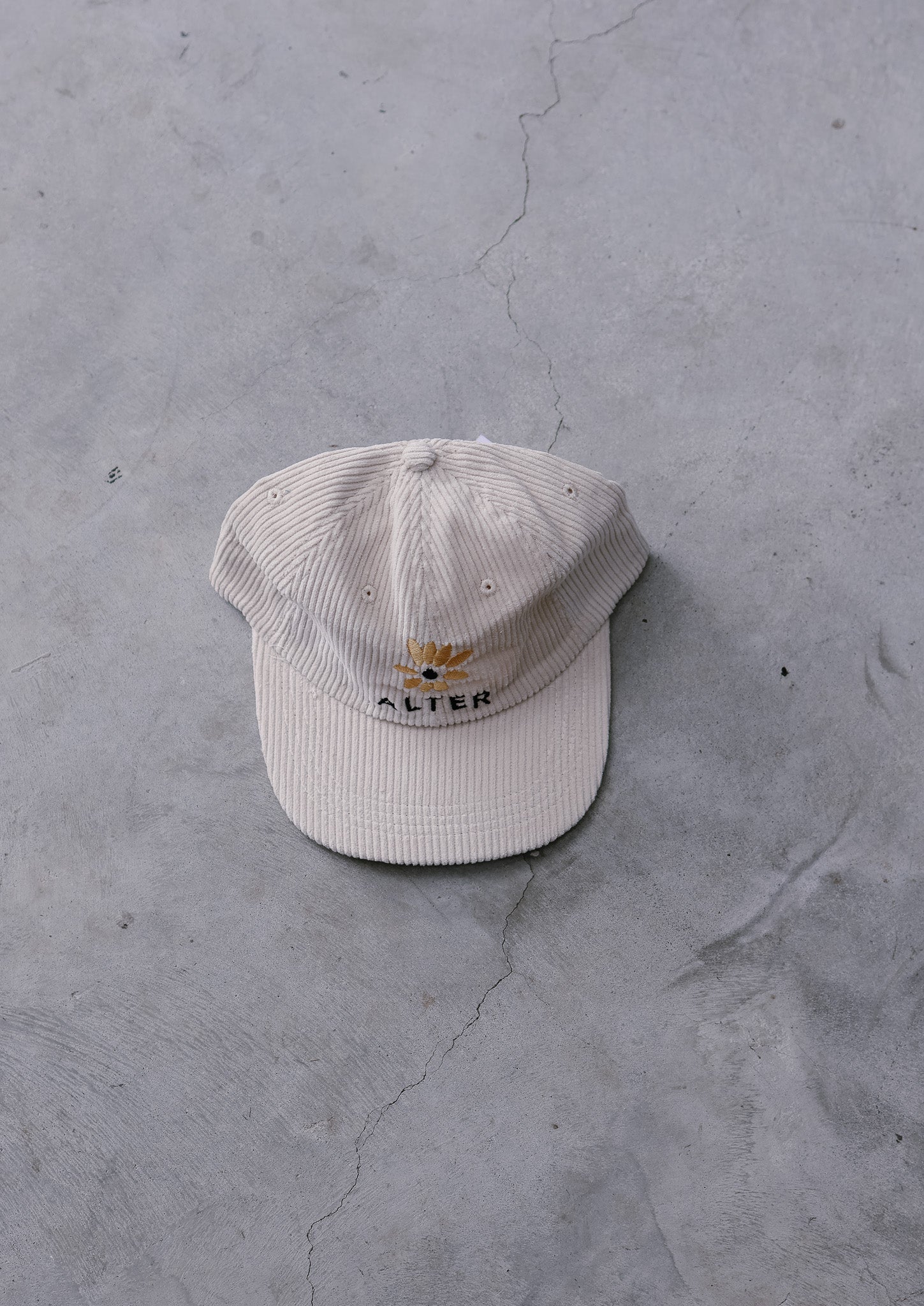 Sunflower Corduroy Cap