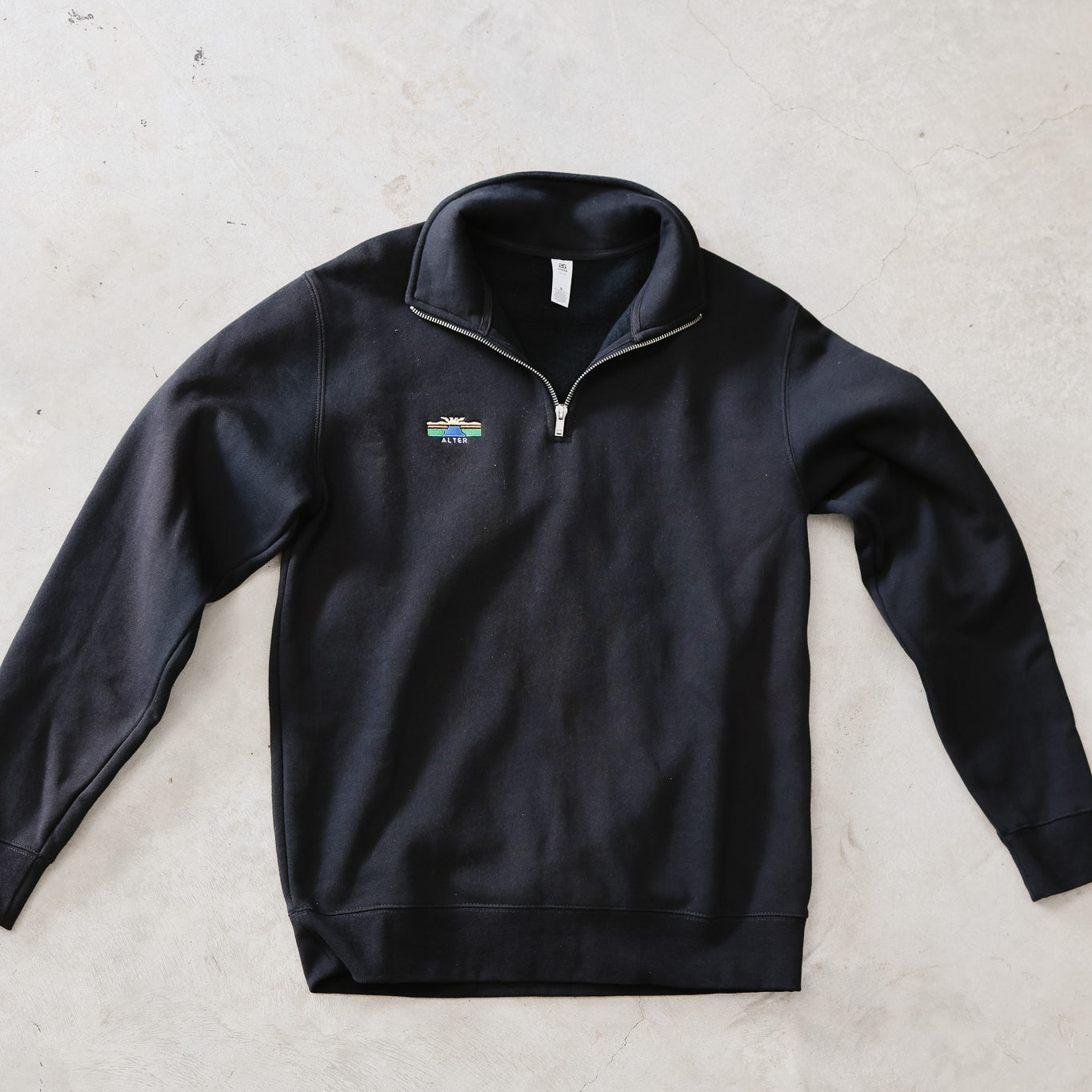 Mens Half Zip Crew Jumper