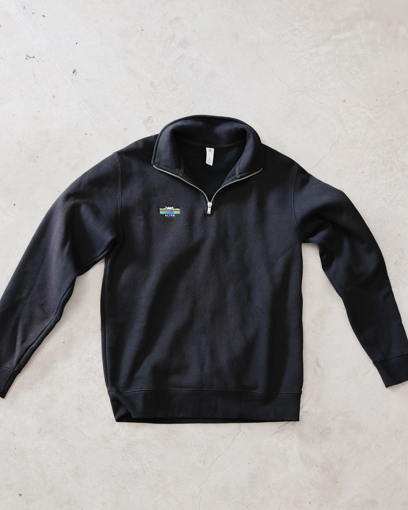 Womens Half Zip Crew Jumper