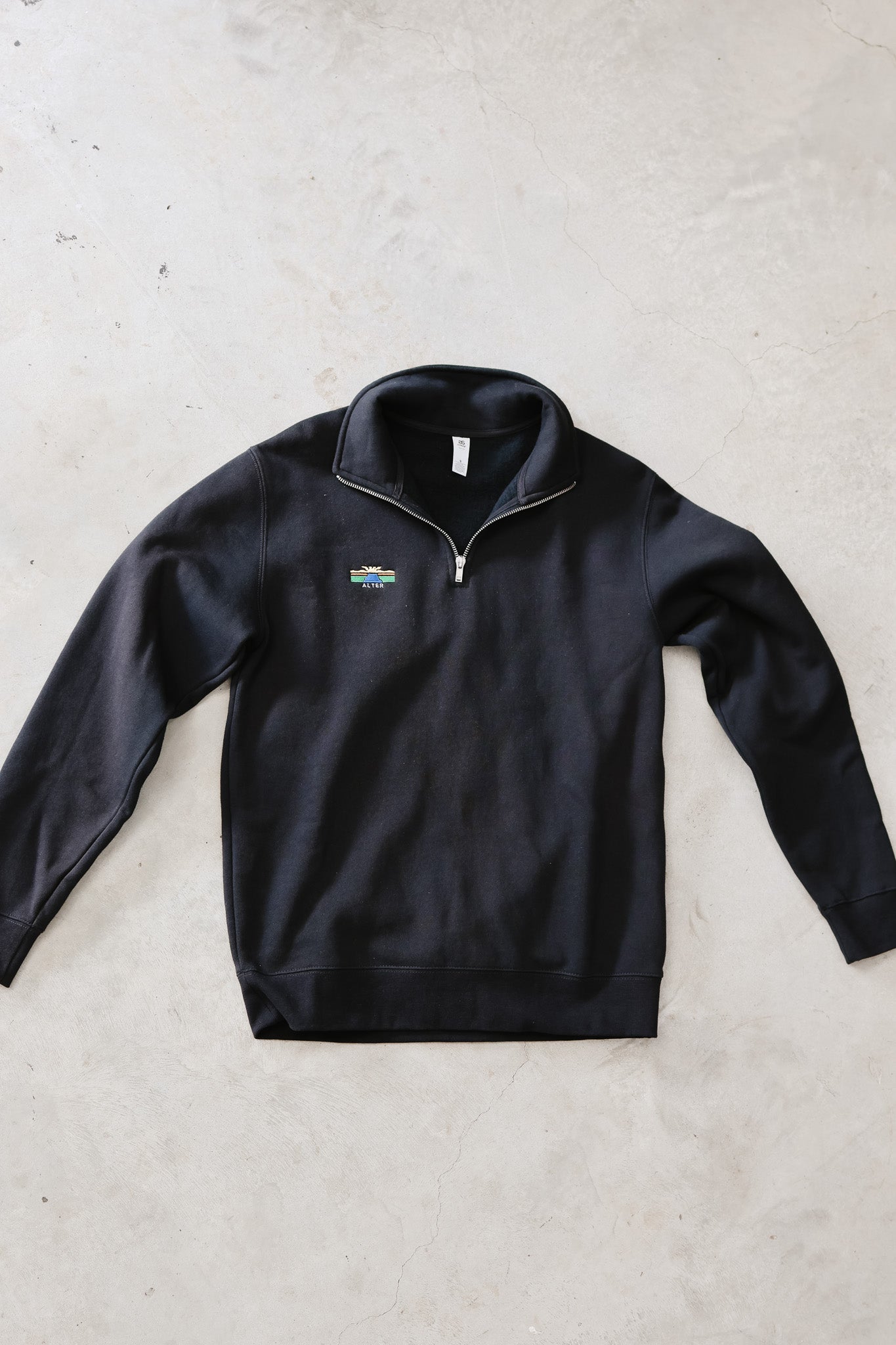 Womens Half Zip Crew Jumper