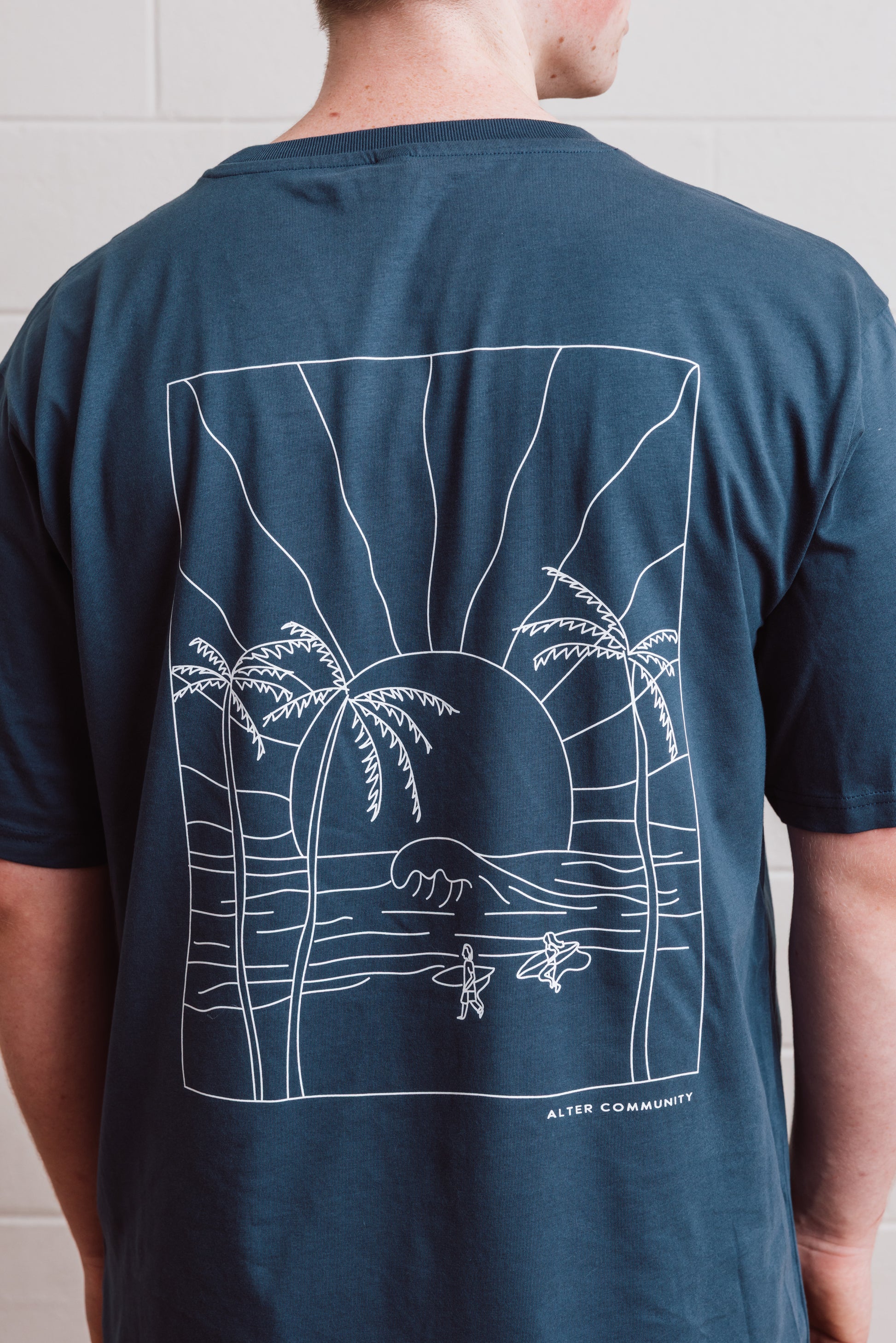 Mens Oversized Surf Tee - Organic Cotton