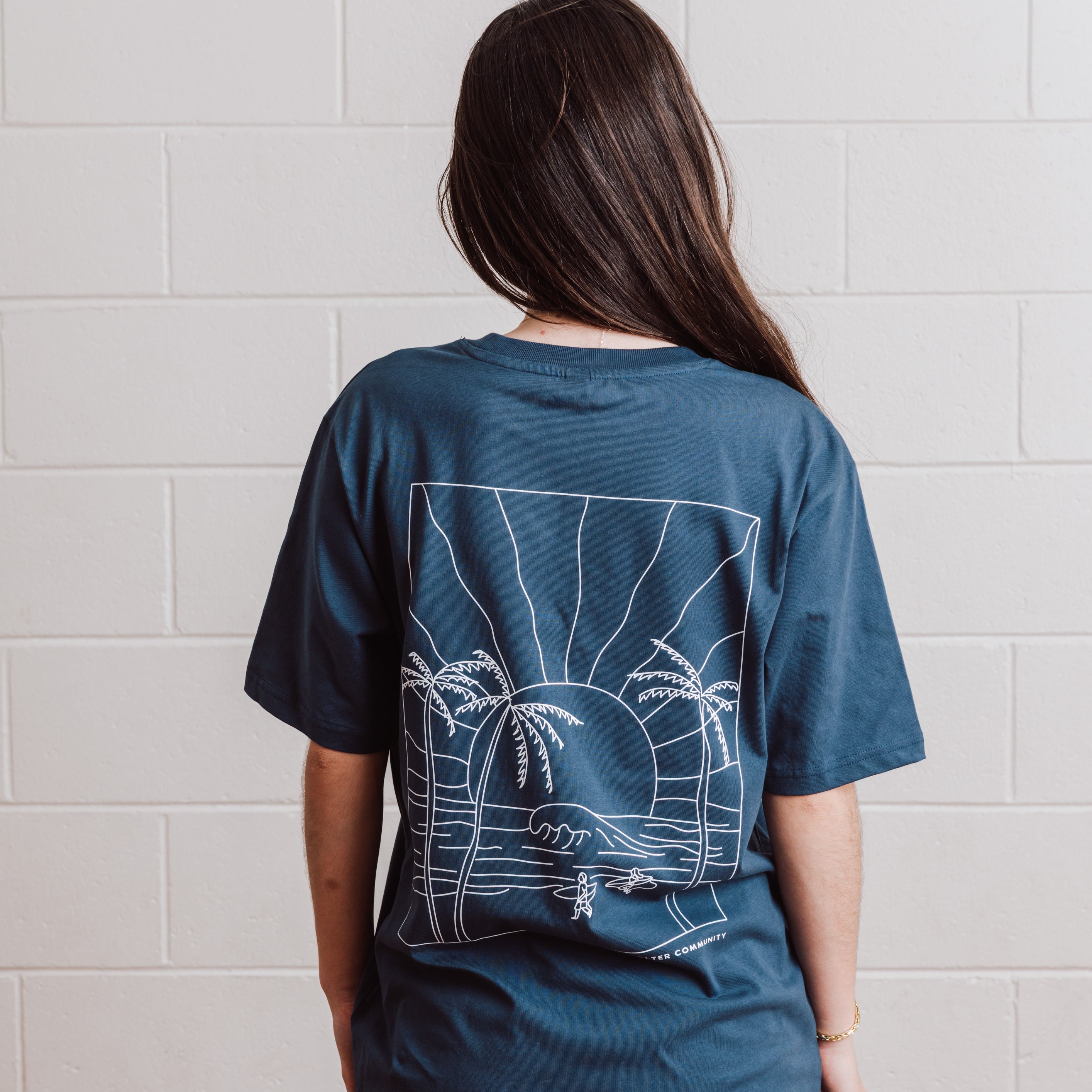 Womens Oversized Surf Tee - Organic Cotton