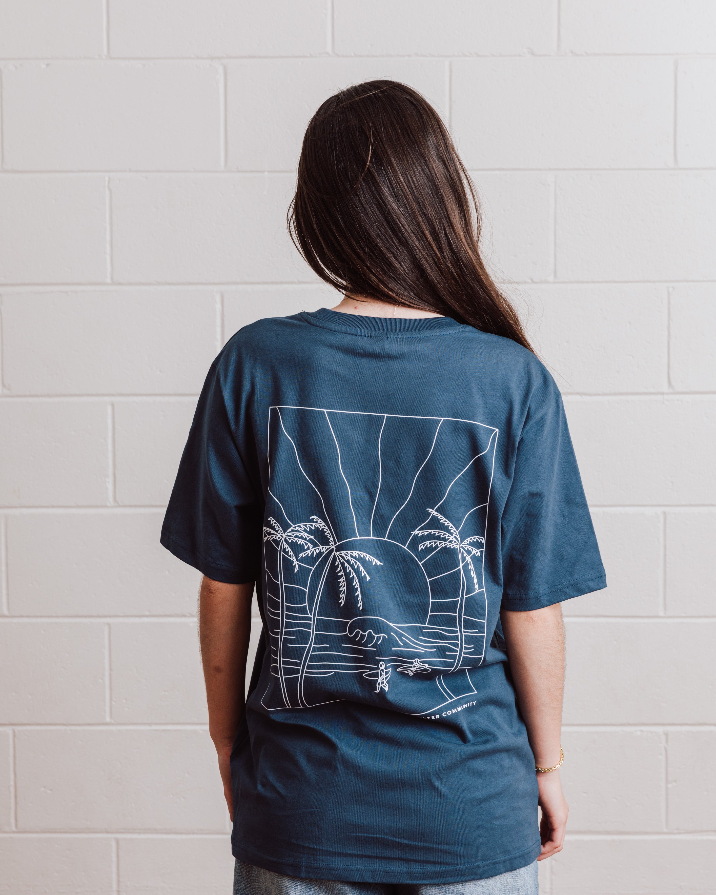 Womens Oversized Surf Tee - Organic Cotton