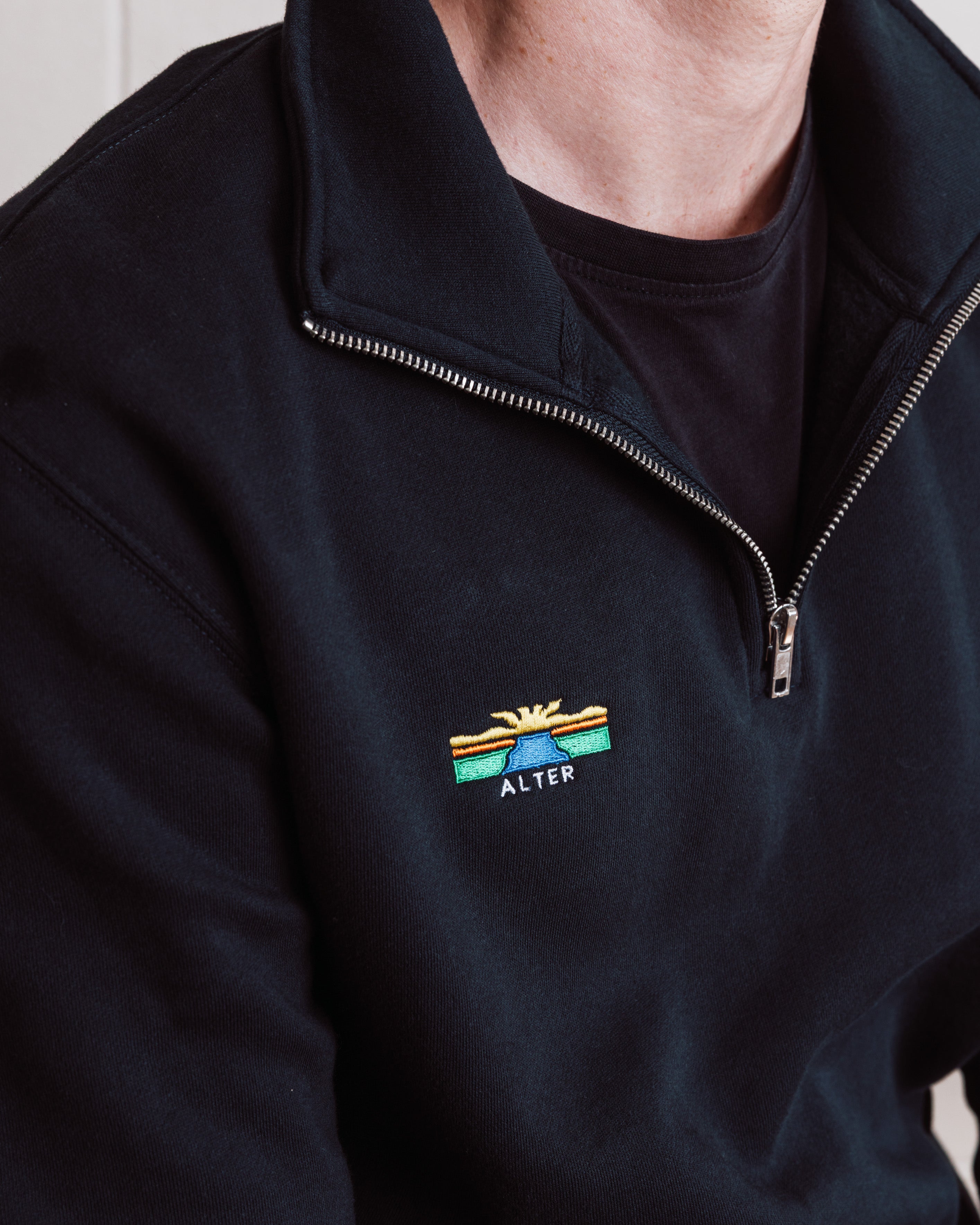 Half Zip Crew Jumper