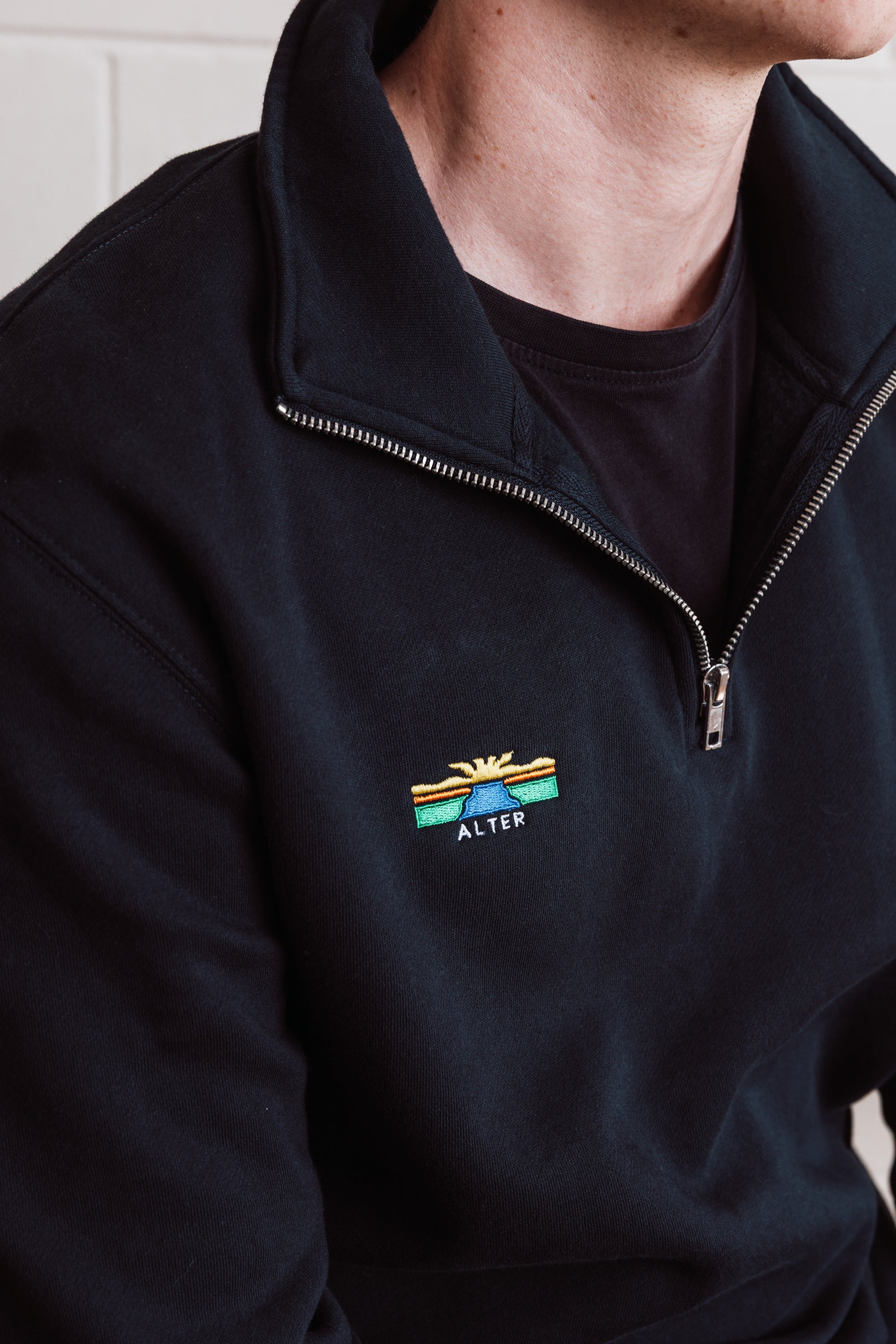 Half Zip Crew Jumper